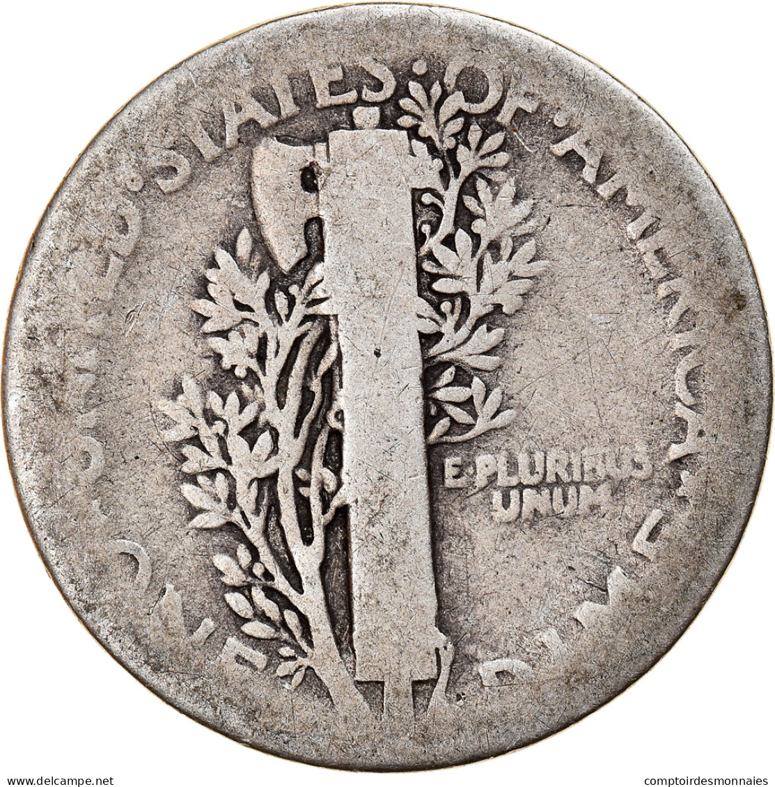 Monnaie, États-Unis, Mercury Dime, Dime, 1923, U.S. Mint, Philadelphie, B+ - 1916-1945: Mercury