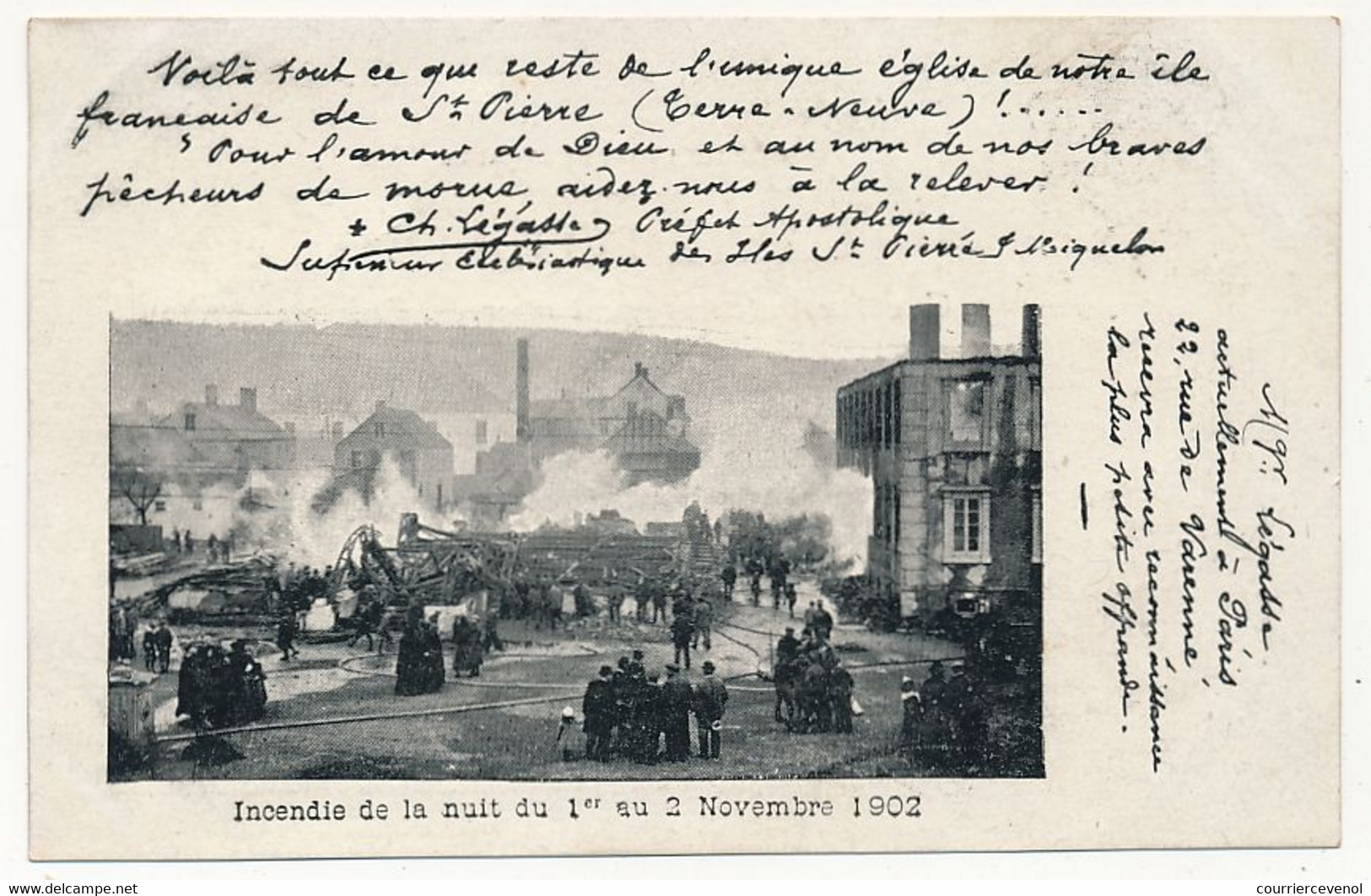 CPA - Saint Pierre Et Miquelon - Incendie De La Nuit Du 1er Au 2 Novembre 1902 - San Pedro Y Miquelón