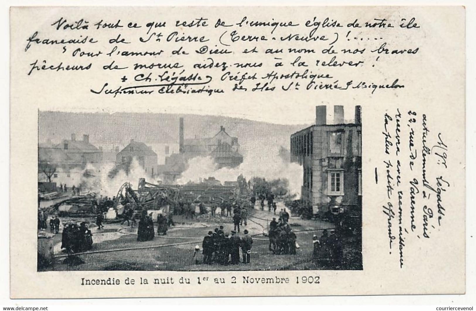 CPA - Saint Pierre Et Miquelon - Incendie De La Nuit Du 1er Au 2 Novembre 1902 - Saint-Pierre-et-Miquelon