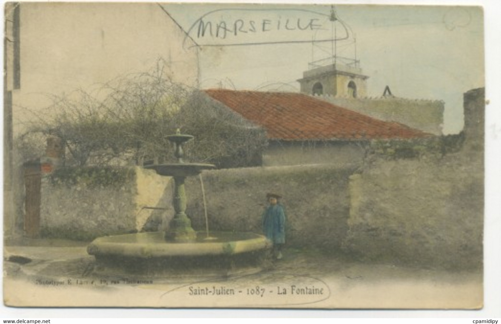 13/MARSEILLE - Saint-Julien - La Fontaine (Phototypie E. Lacour) - Saint Barnabé, Saint Julien, Montolivet