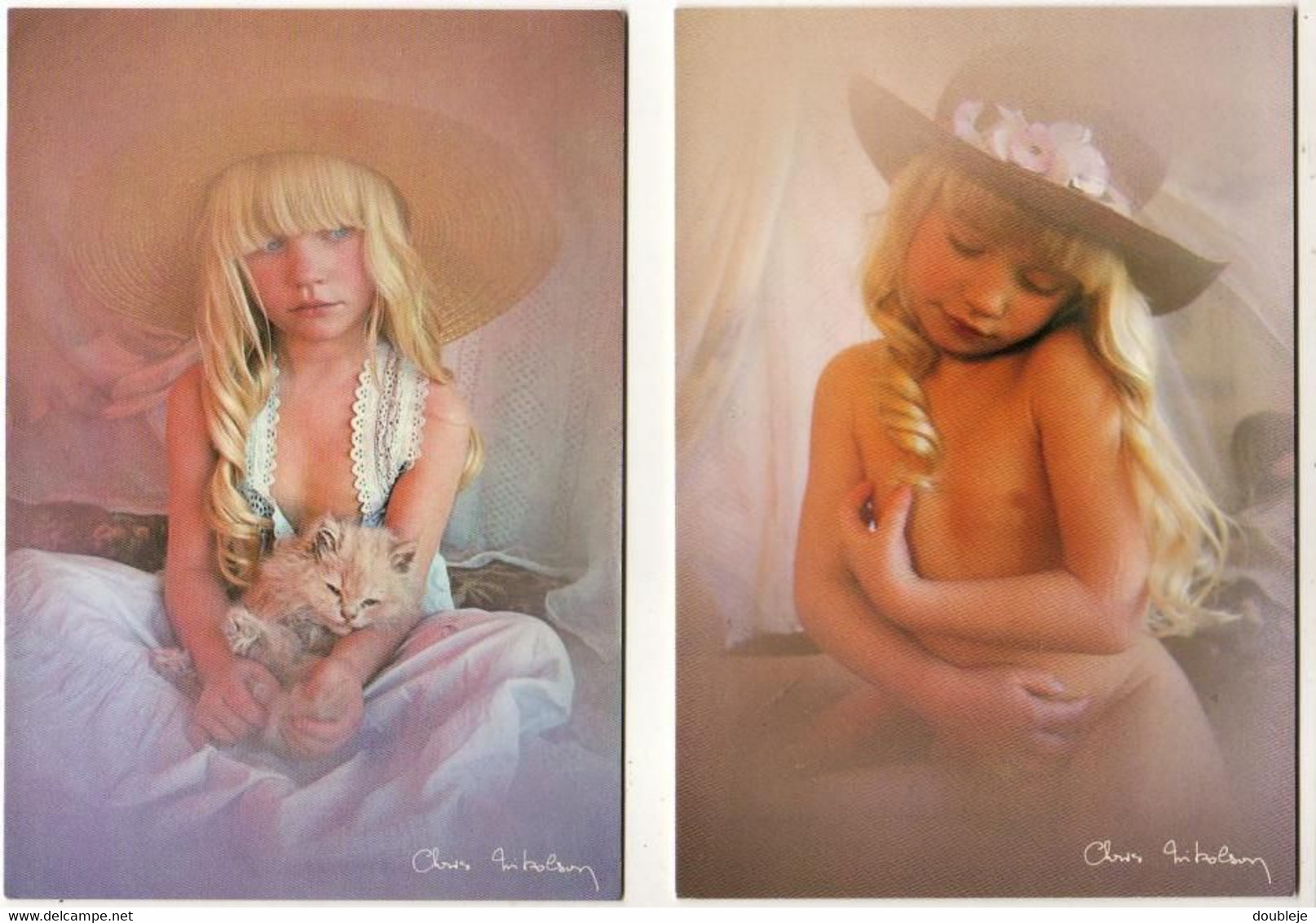 CHRIS NIKOLSON  Petite Fille Romantique LOT DE 6 CPM Genre David Hamilton - Other & Unclassified