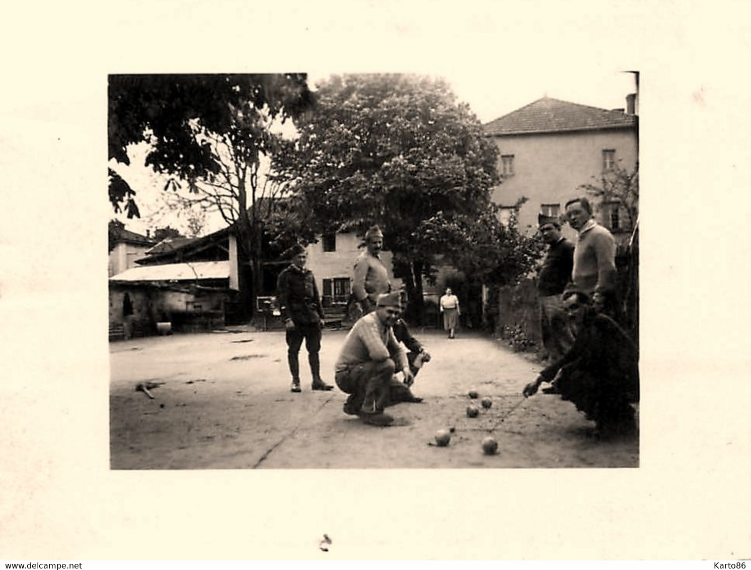 Pétanque * Jeu De Boules * Boulodrome Boulistes * 2 Photos Anciennes - Pétanque