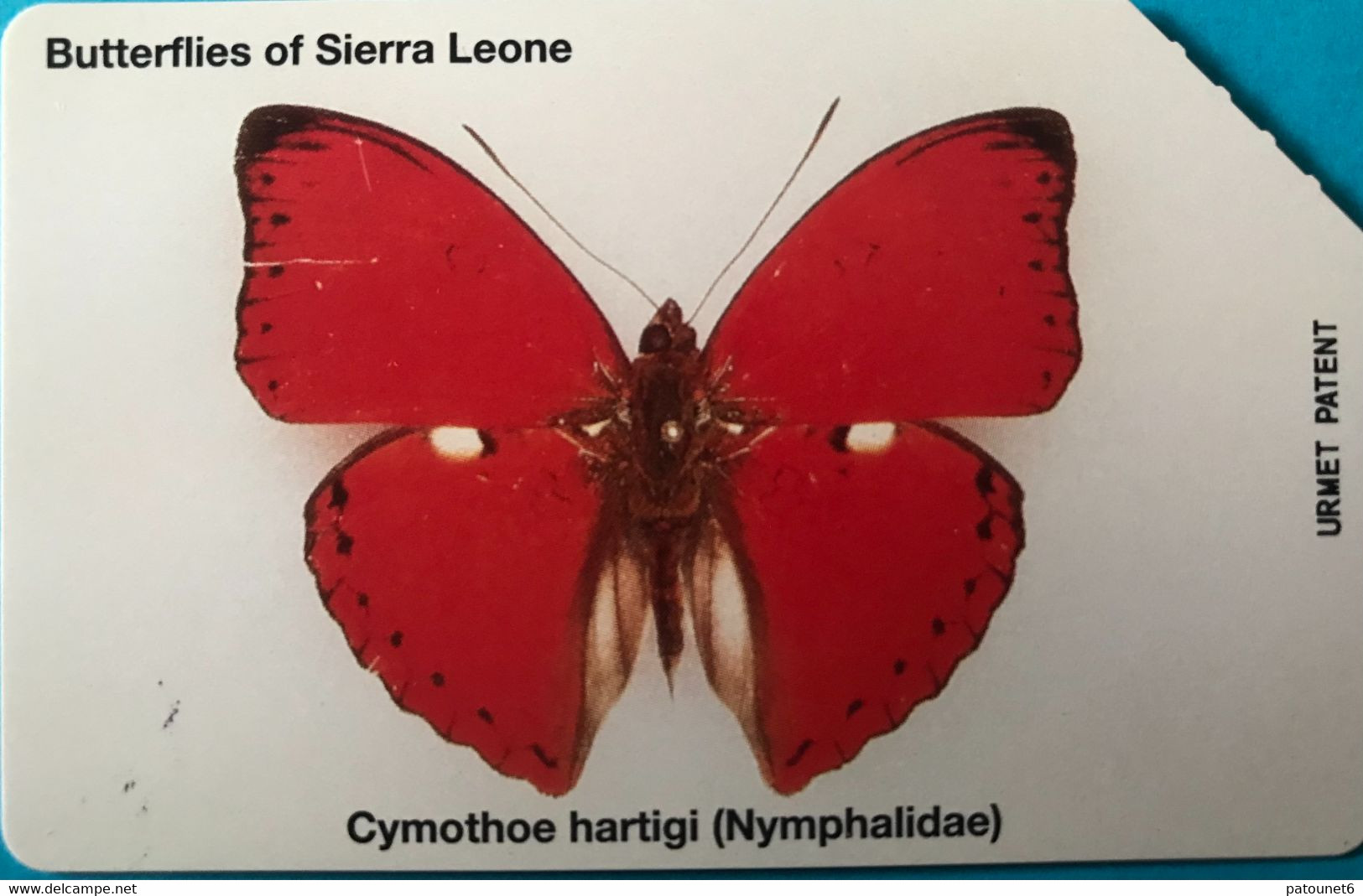 SIERRA-LEONE - Phonecerd - Cymothoe Hartigi - Sierra Leone