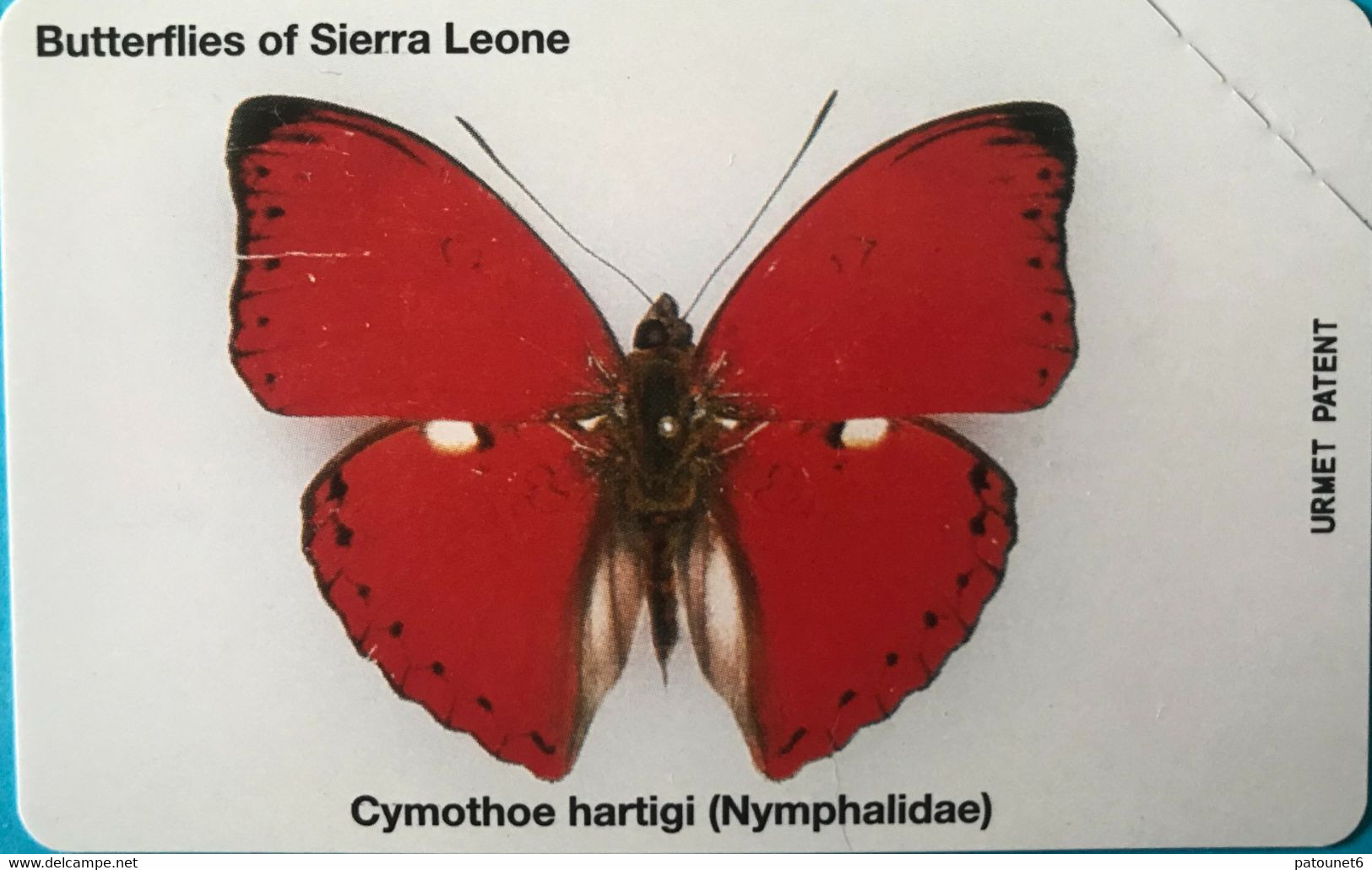 SIERRA-LEONE - Phonecerd - Cymothoe Hartigi - 10 Units - Sierra Leone