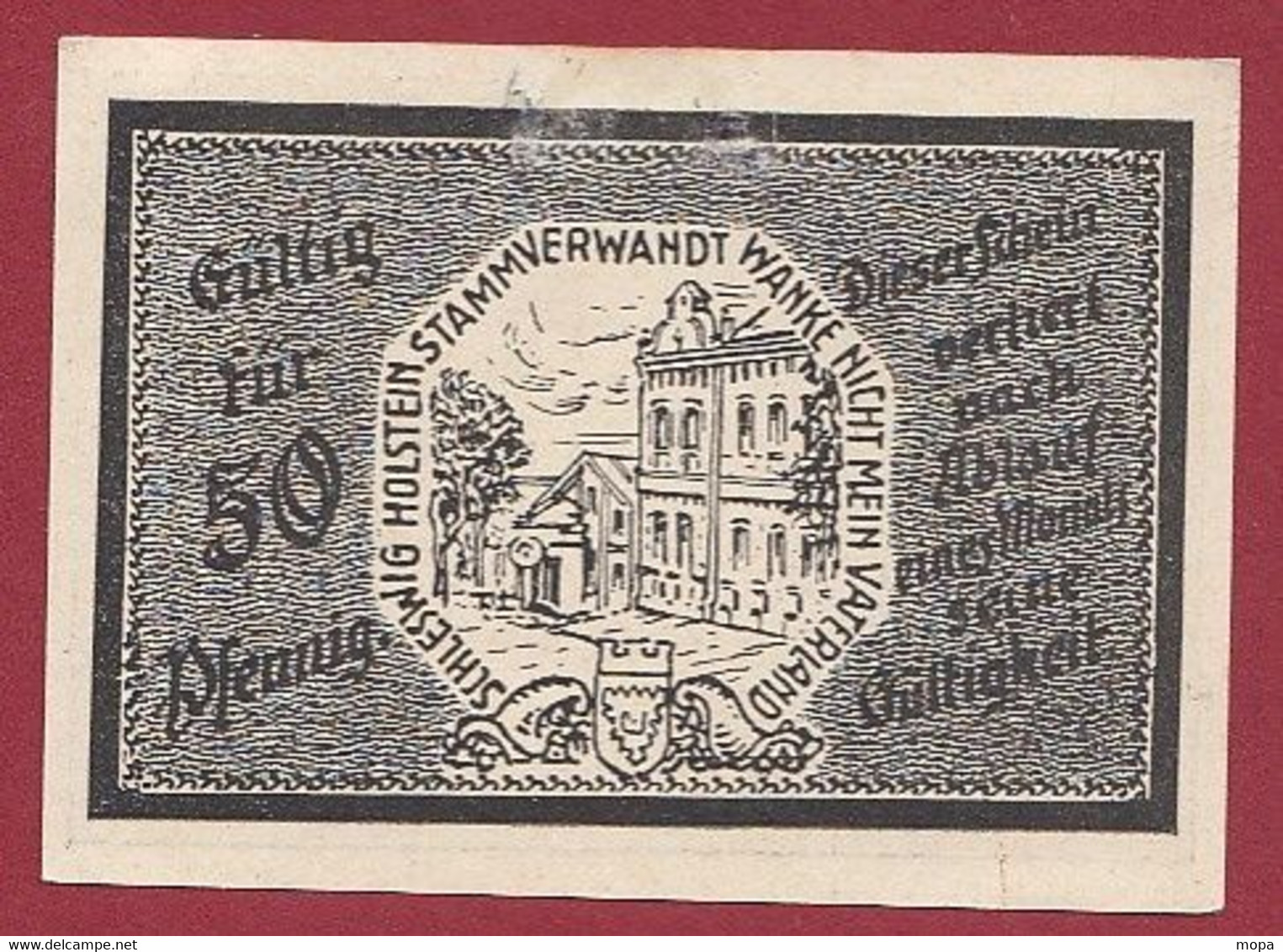 Allemagne 1 Notgeld  De 50 Pf Stadt  Tritlau   ( RARE) Dans L 'état   Lot N °282 - Collections