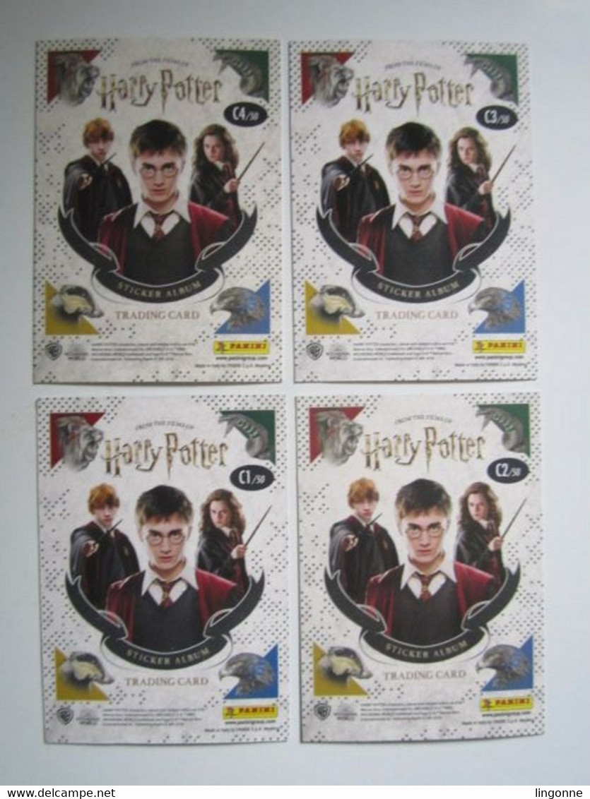 4 Cartes Harry Potter « La Magie Des Films » Panini Carte 1-2-3-4 - Harry Potter