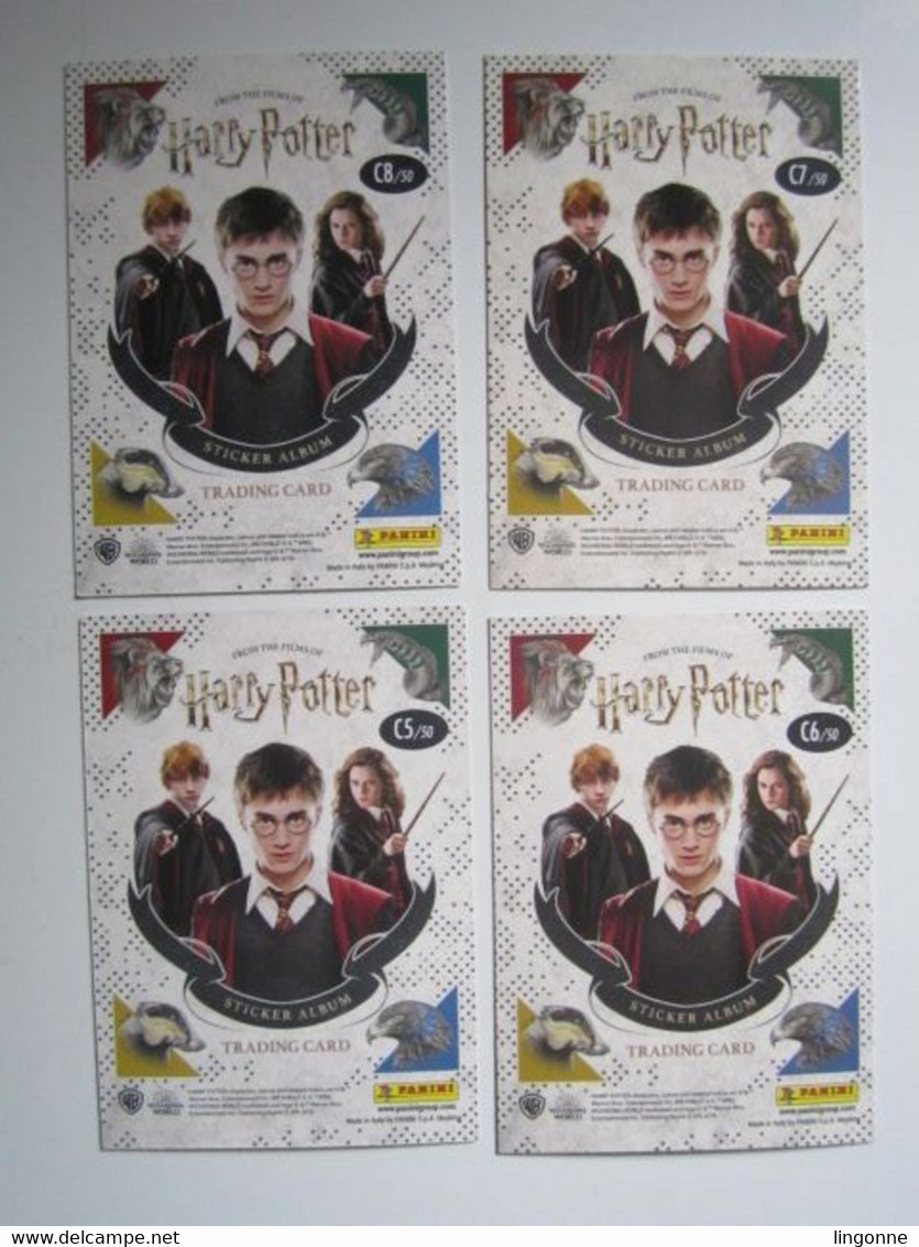 4 Cartes Harry Potter « La Magie Des Films » Panini Carte 5-6-7-8 - Harry Potter