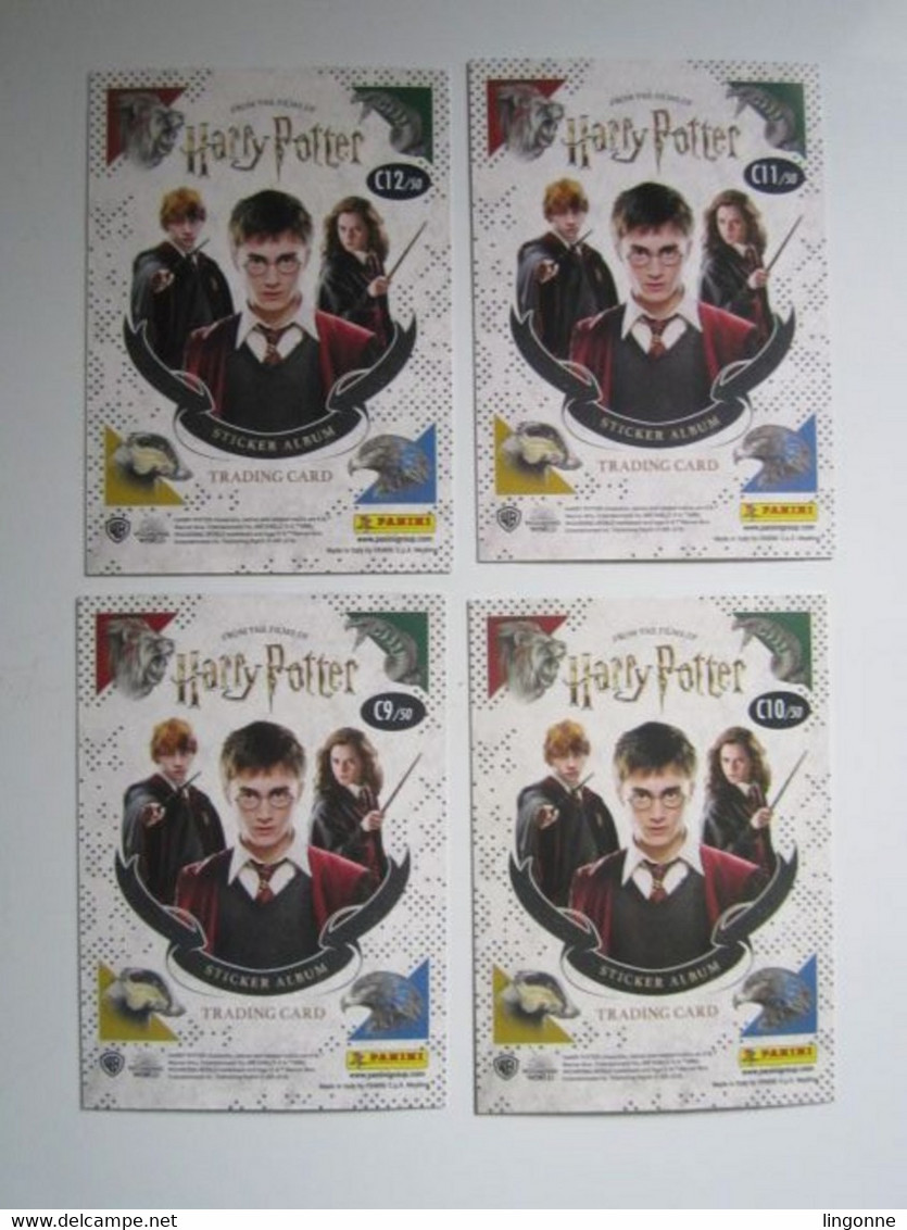 4 Cartes Harry Potter « La Magie Des Films » Panini Carte 9-10-11-12 - Harry Potter