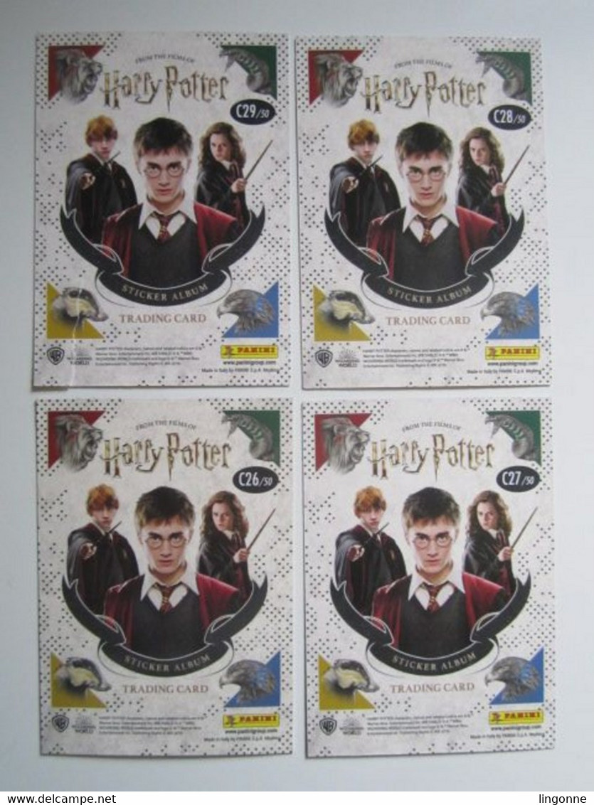 4 Cartes Harry Potter « La Magie Des Films » Panini Carte 26-27-28-29 - Harry Potter