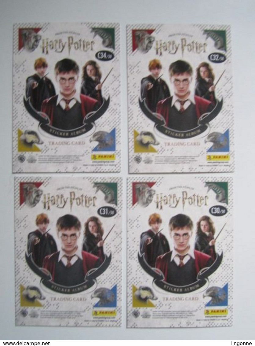 4 Cartes Harry Potter « La Magie Des Films » Panini Carte 30-31-32-34 - Harry Potter