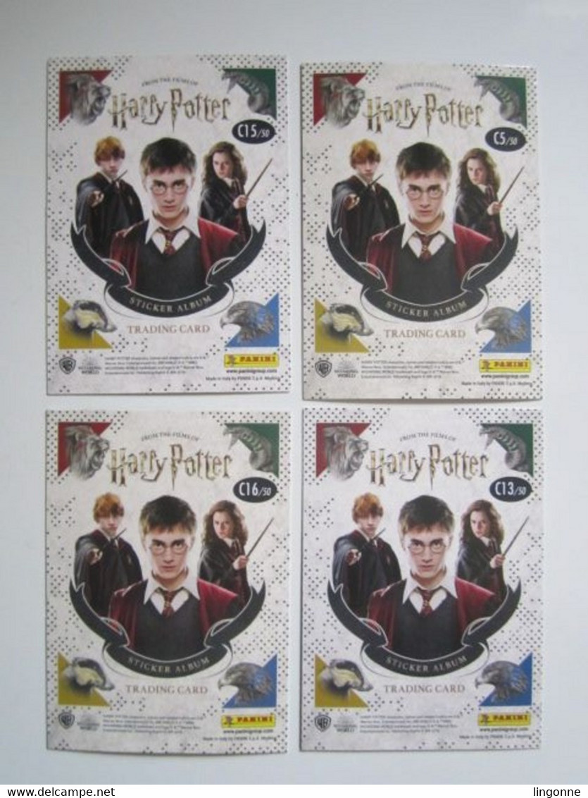 4 Cartes Harry Potter « La Magie Des Films » Panini Carte 16-13-15-5 - Harry Potter