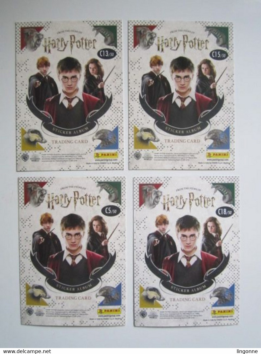 4 Cartes Harry Potter « La Magie Des Films » Panini Carte 5-18-13-15 - Harry Potter