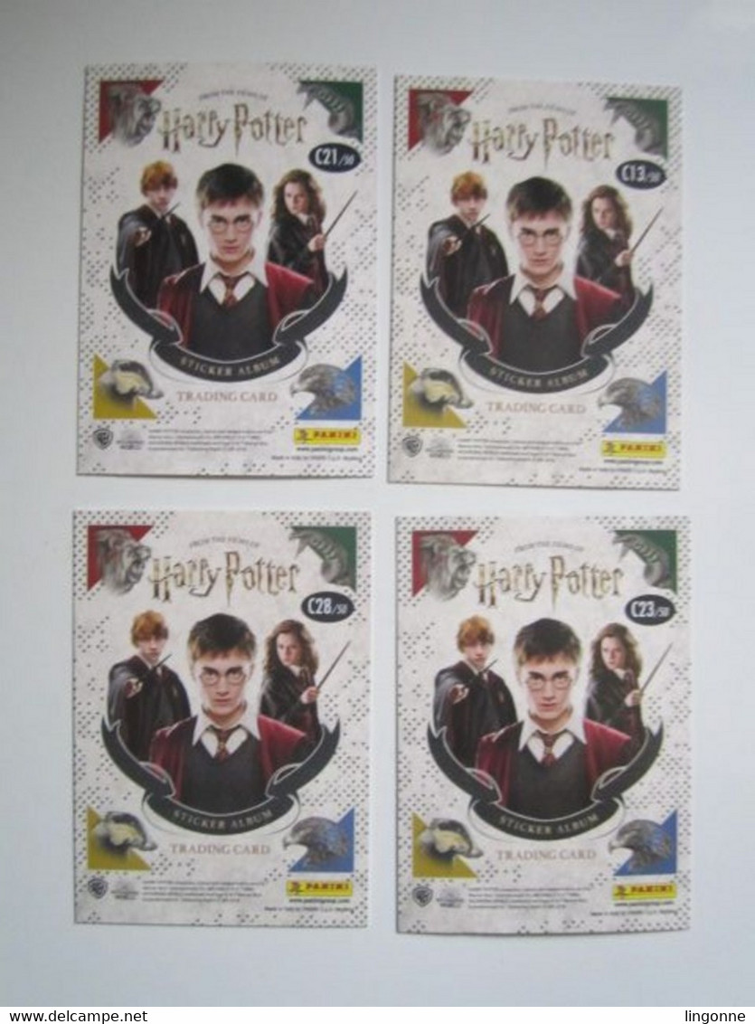 4 Cartes Harry Potter « La Magie Des Films » Panini Carte 28-23-21-13 - Harry Potter