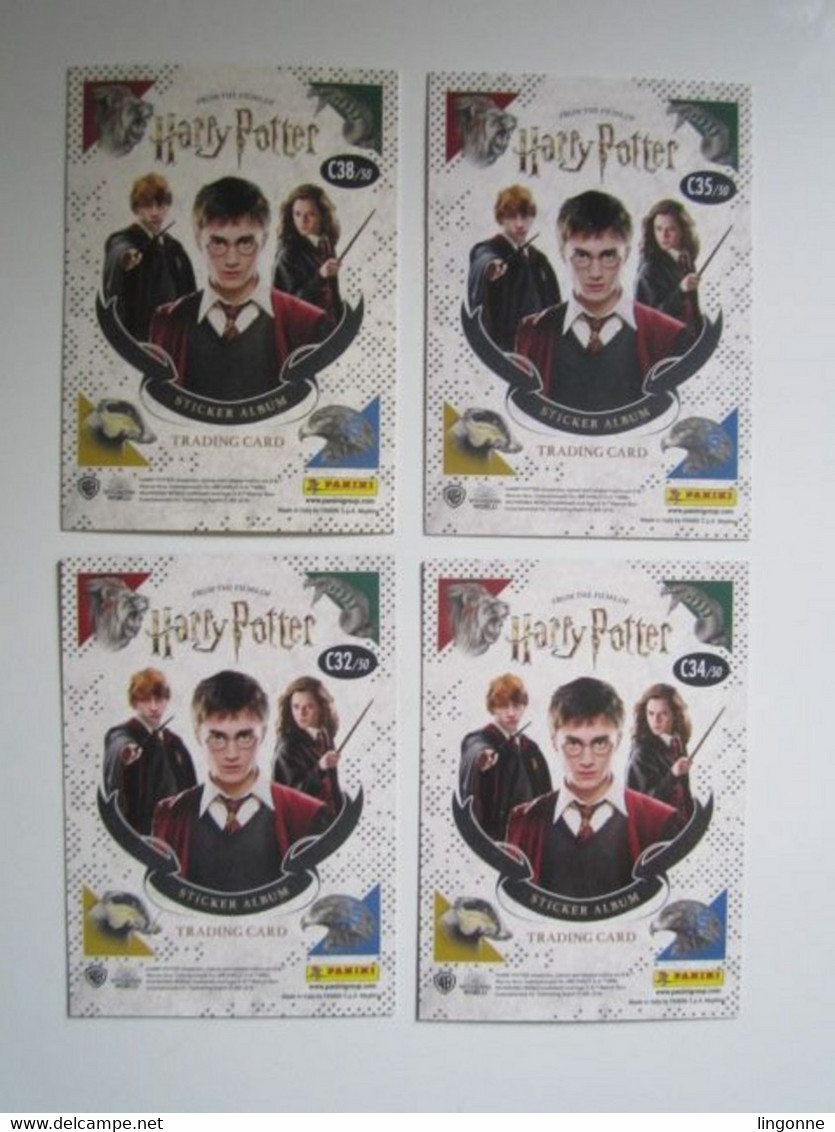 4 Cartes Harry Potter « La Magie Des Films » Panini Carte 32-34-38-35 - Harry Potter
