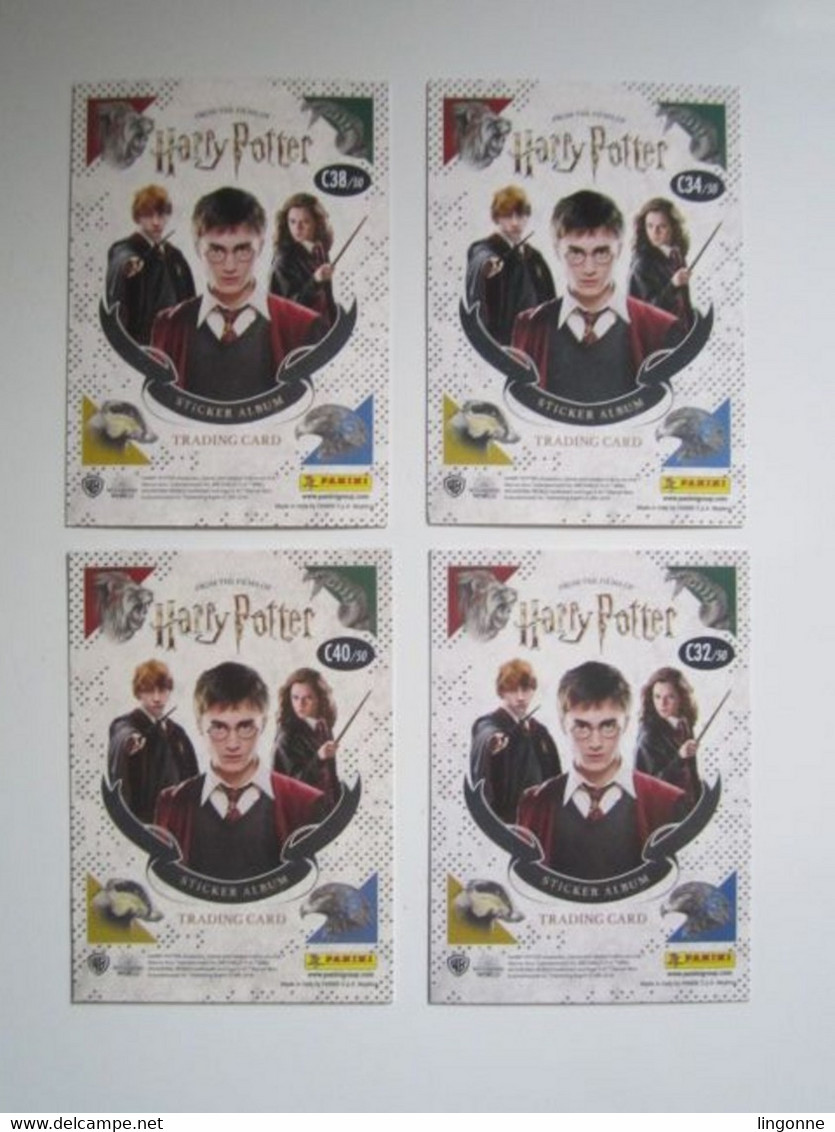 4 Cartes Harry Potter « La Magie Des Films » Panini Carte 40-32-38-34 - Harry Potter