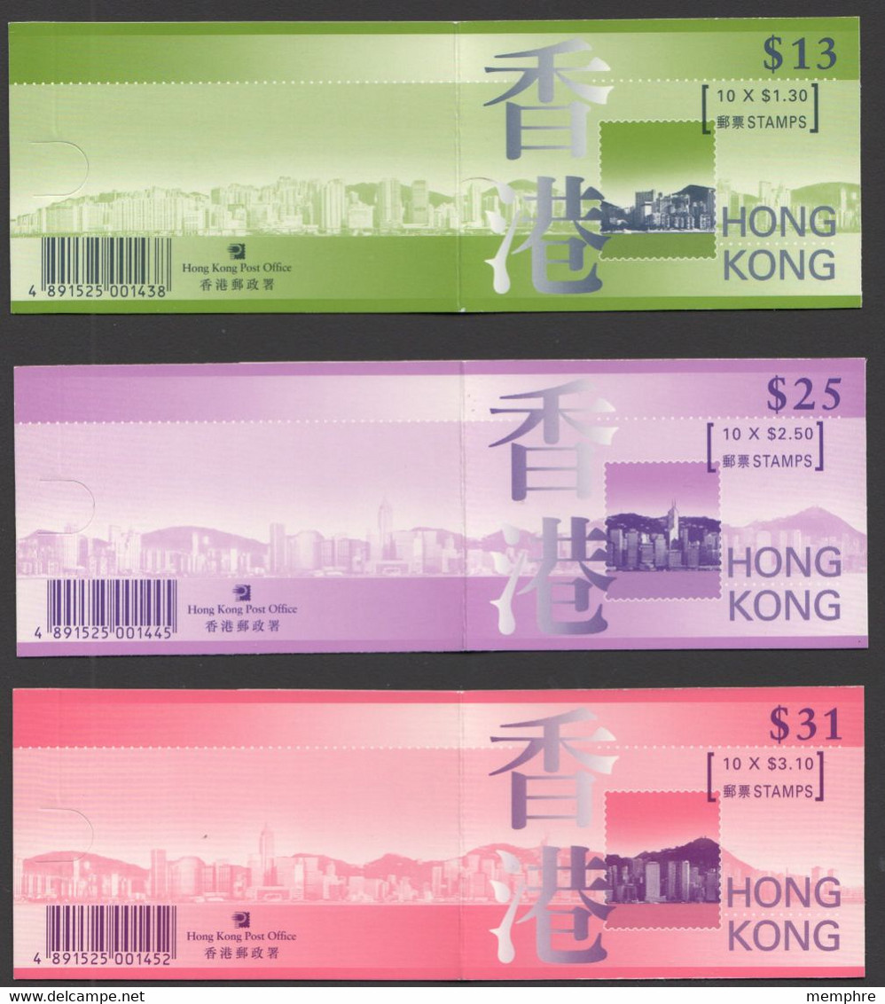 1997  View From Harbour 3 Booklets HKD13, 25 And 31 At Face - Libretti