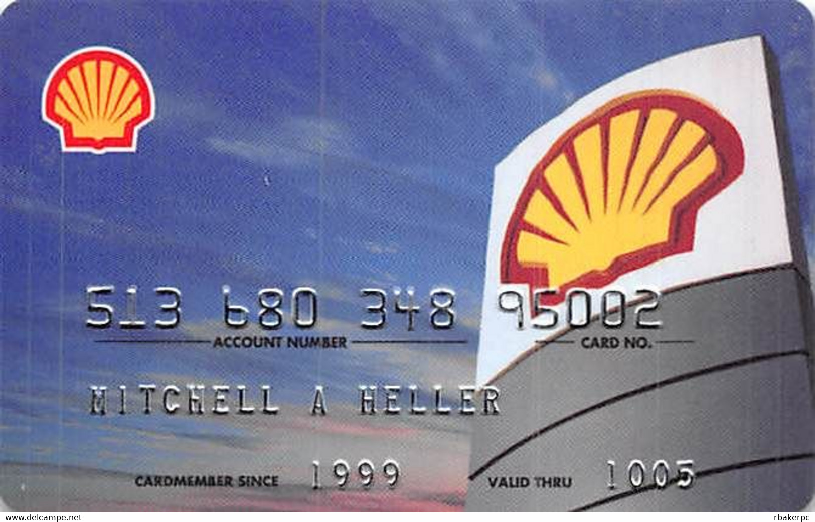 Shell Preferred Credit Card Exp 10/05 - Credit Cards (Exp. Date Min. 10 Years)