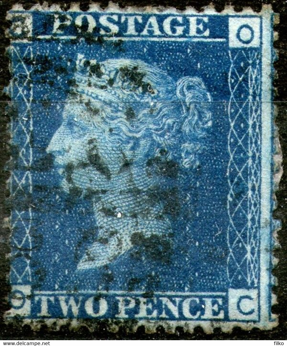 Great Britan,1869,Queen Victoria 2 Pence,plate:15,perf:14 WMK Large Crown,used,as Scan - Used Stamps