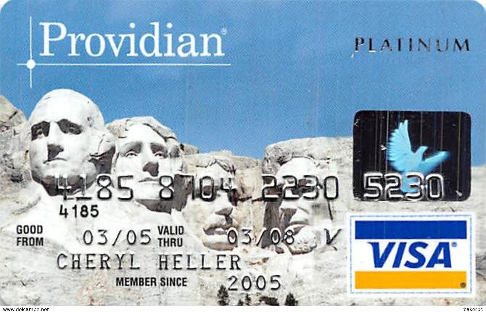 Providian Platinum Visa Credit Card Exp 03/08 - Credit Cards (Exp. Date Min. 10 Years)