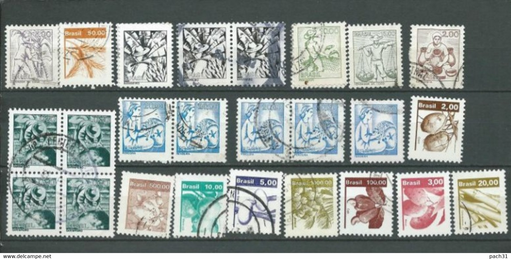 Bresil  Lot De Timbres Divers - Verzamelingen & Reeksen