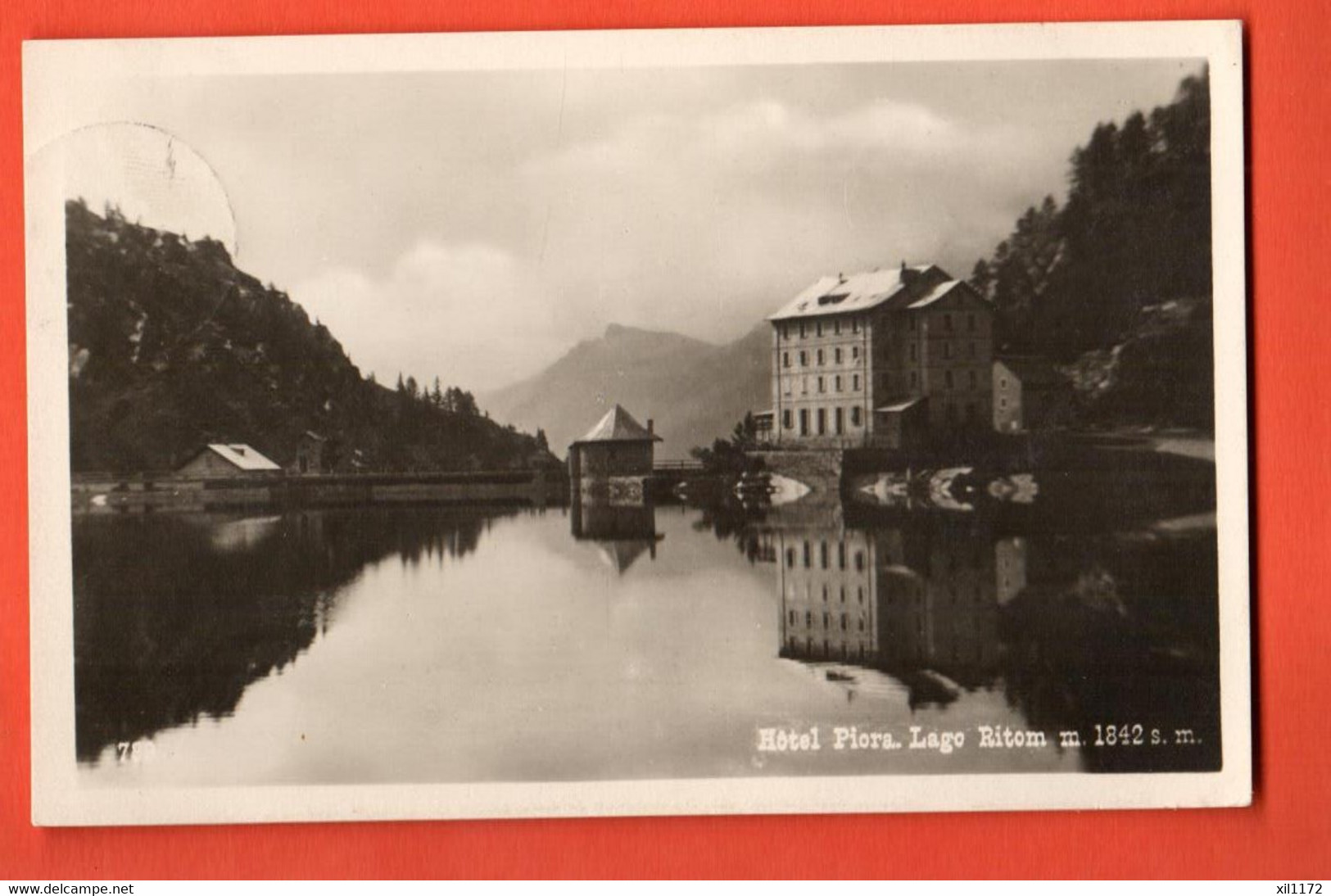 ZPD-33  Lago Ritom Hotel Piora  Cachet Piora 1926  Bocelli Airolo 739  Circulé 1926 - Airolo