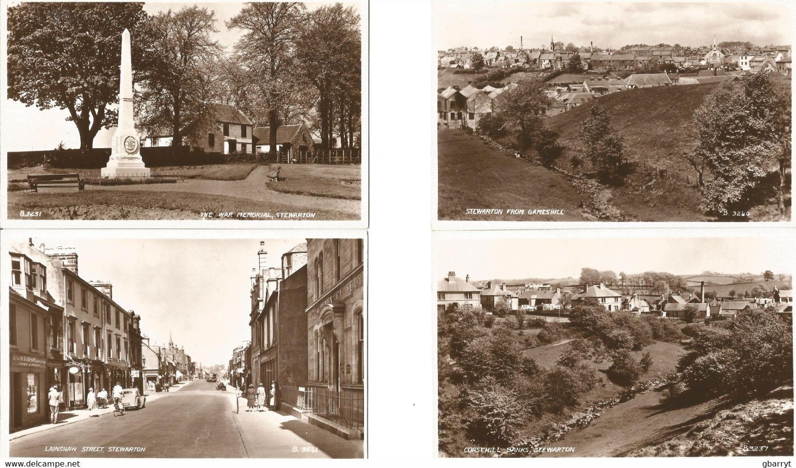 14 Real Photo Postcards Of Stewarton Scotland..........(Box 5) - Ayrshire