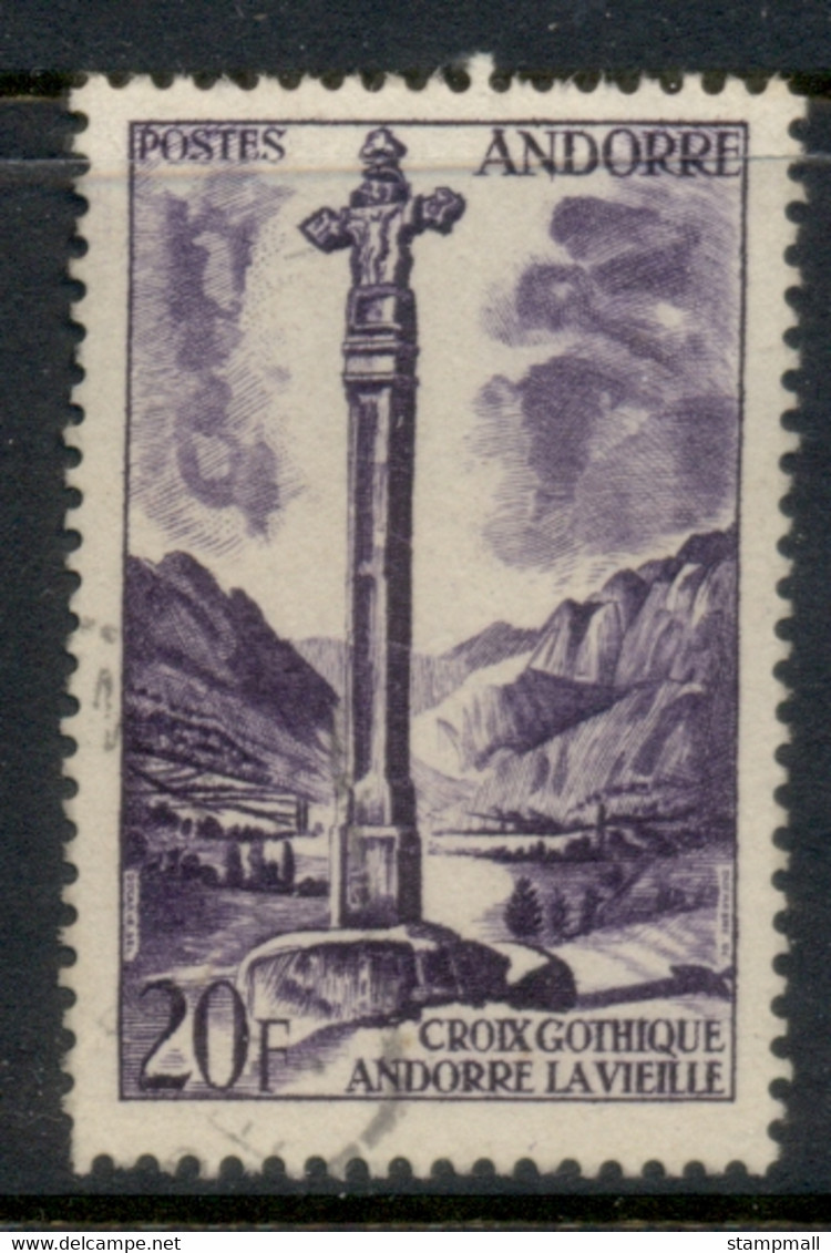 Andorra (Fr) 1955-58 Pictorial 20f FU - Usati