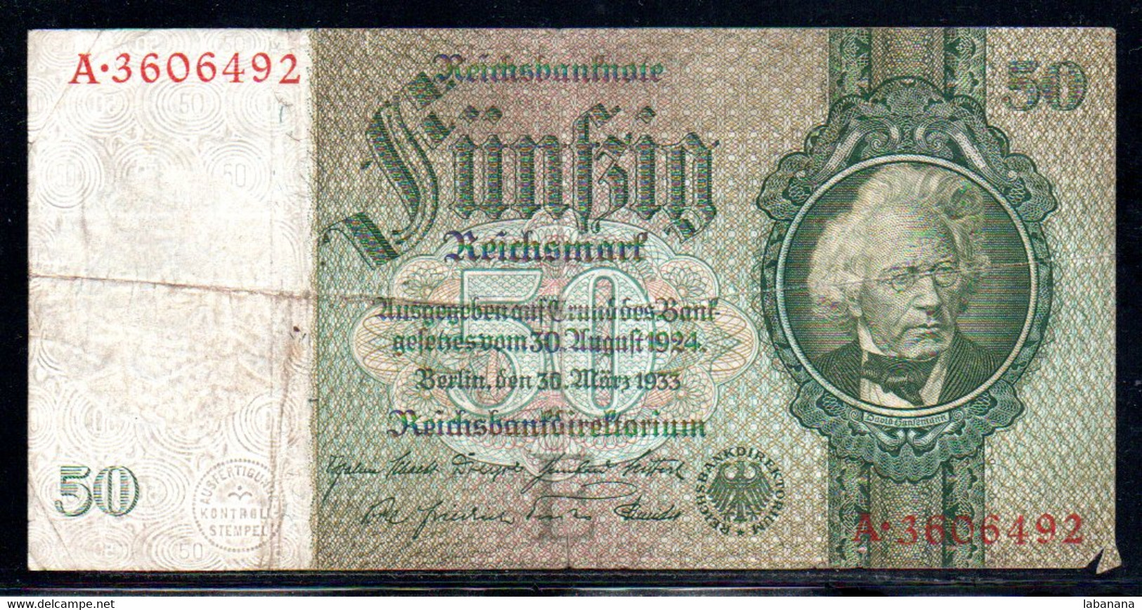 481-Allemagne 50m 1933 A360 - 50 Reichsmark