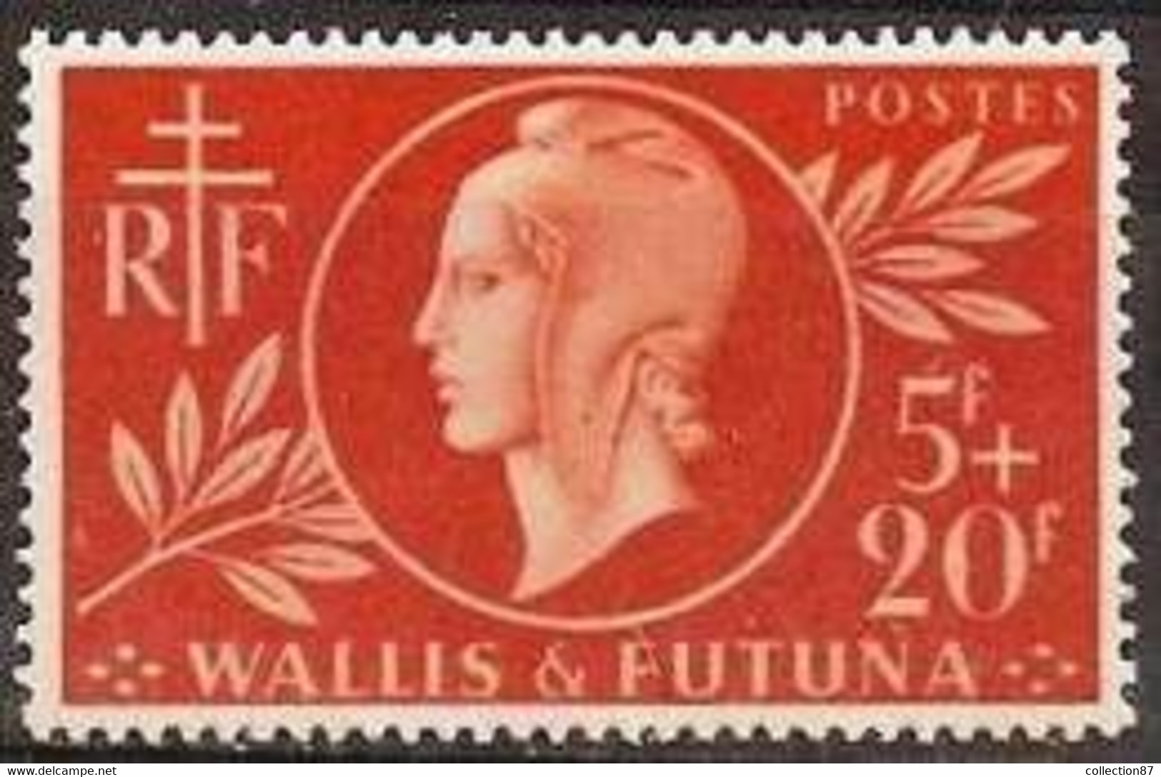 WALLIS Et FUTUNA N° 147 * < ENTRAIDE FRANCAISE 1944 < SERIE De LONDRES - Marianne Dulac + Croix De Lorraine - 1944 Entraide Française