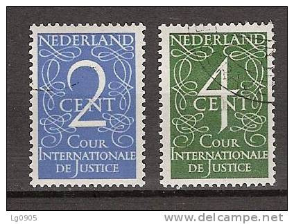 NVPH Nederland Netherlands Pays Bas Niederlande Holanda 25-26 Used Dienstzegel, Service Stamp, Timbre Cour, Sello Oficio - Dienstzegels