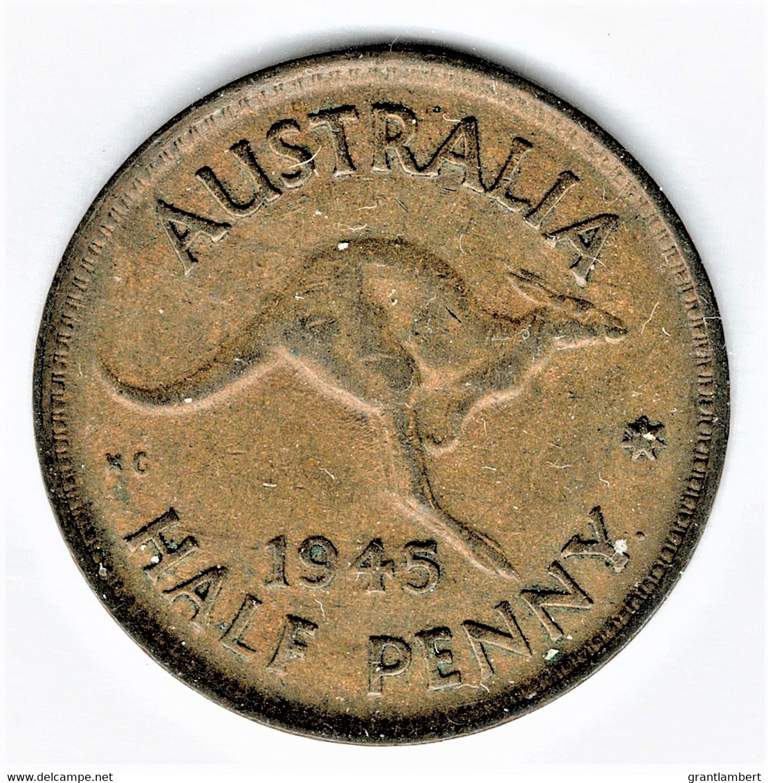 Australia 1945Y Halfpenny - ½ Penny