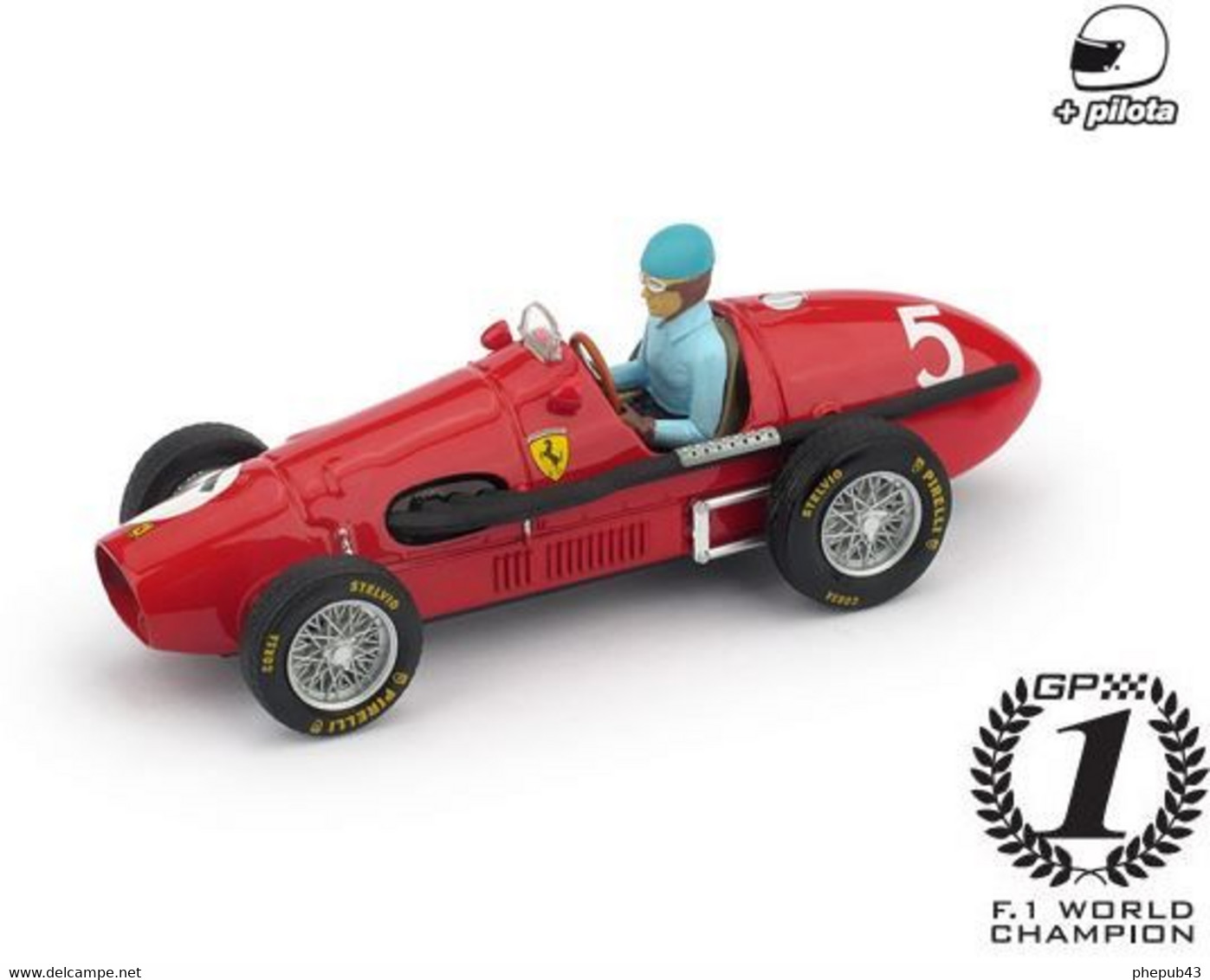 Ferrari 500F2 - Alberto Ascari - World Champion 1st GP G-B 1953 #5 - Brumm - Brumm