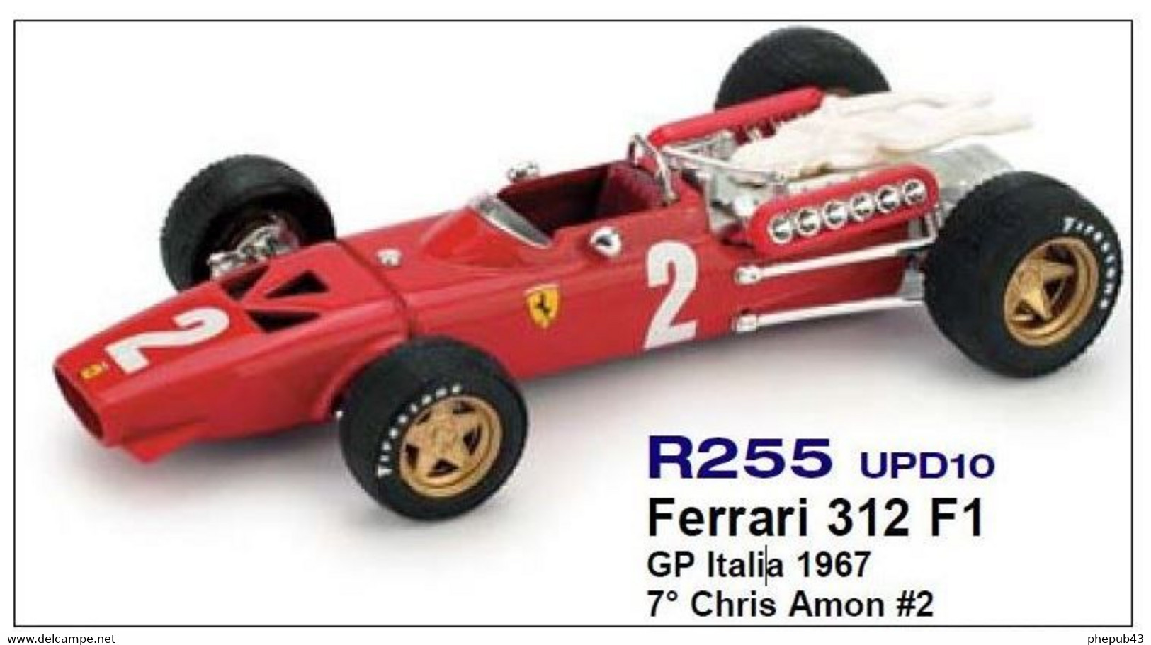 Ferrari 312 F1 - Chris Amon - 7th GP Italia 1967 #2 - Brumm - Brumm