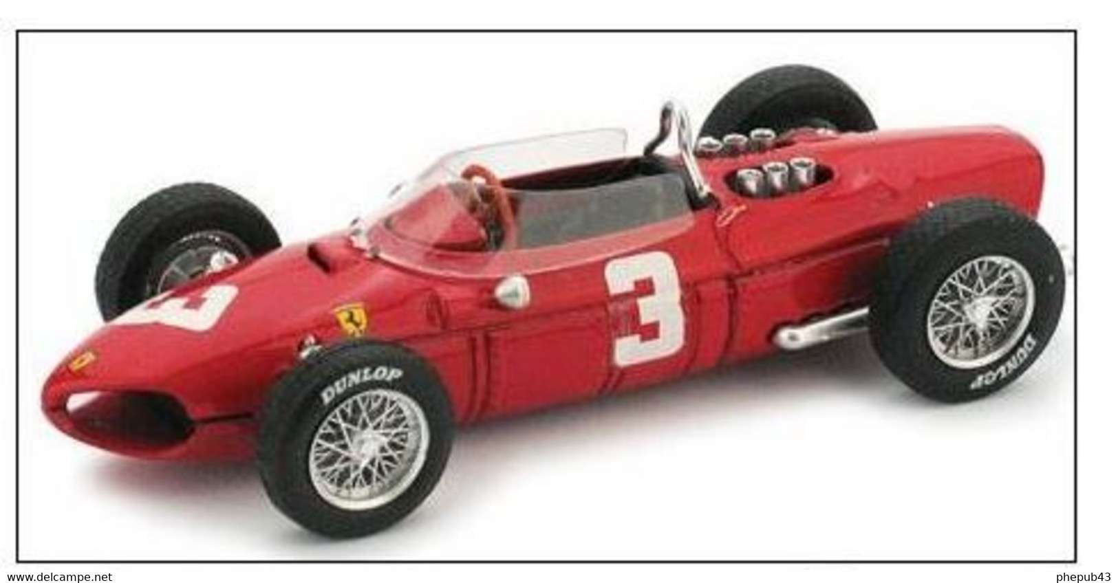 Ferrari Dino 156 FI - W. Von Trips - 1st Hollande 1961 #3 - Brumm - Brumm