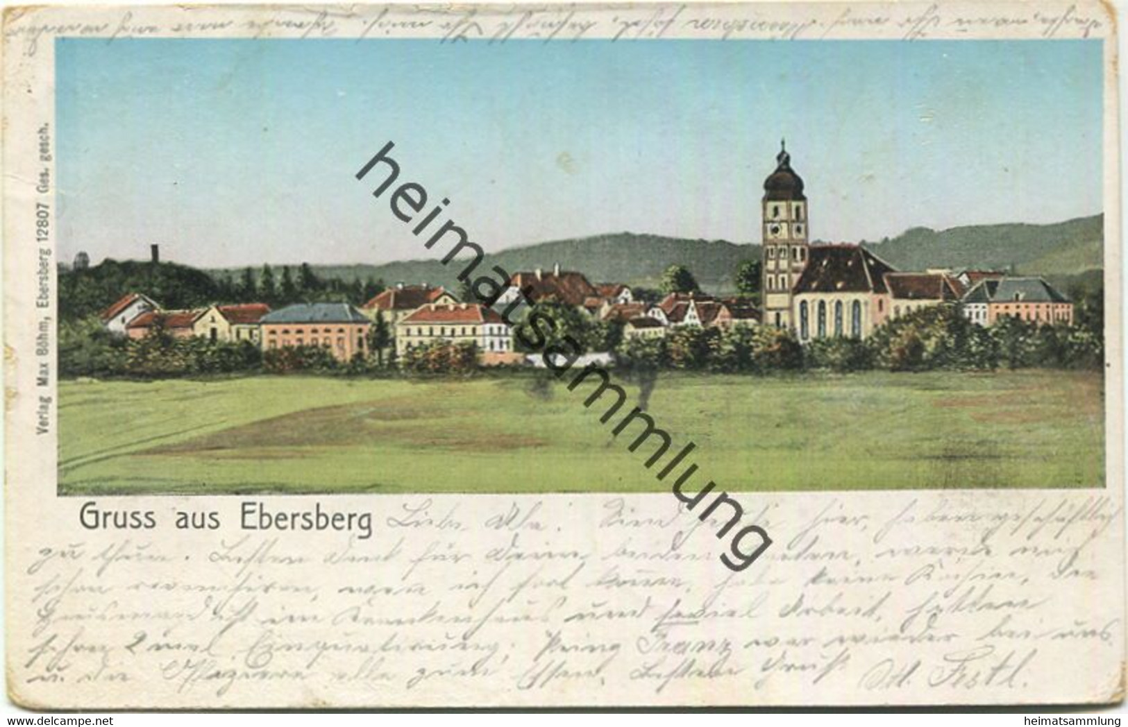 Ebersberg - Verlag Max Böhm Ebersberg - Gel. 1903 - Ebersberg