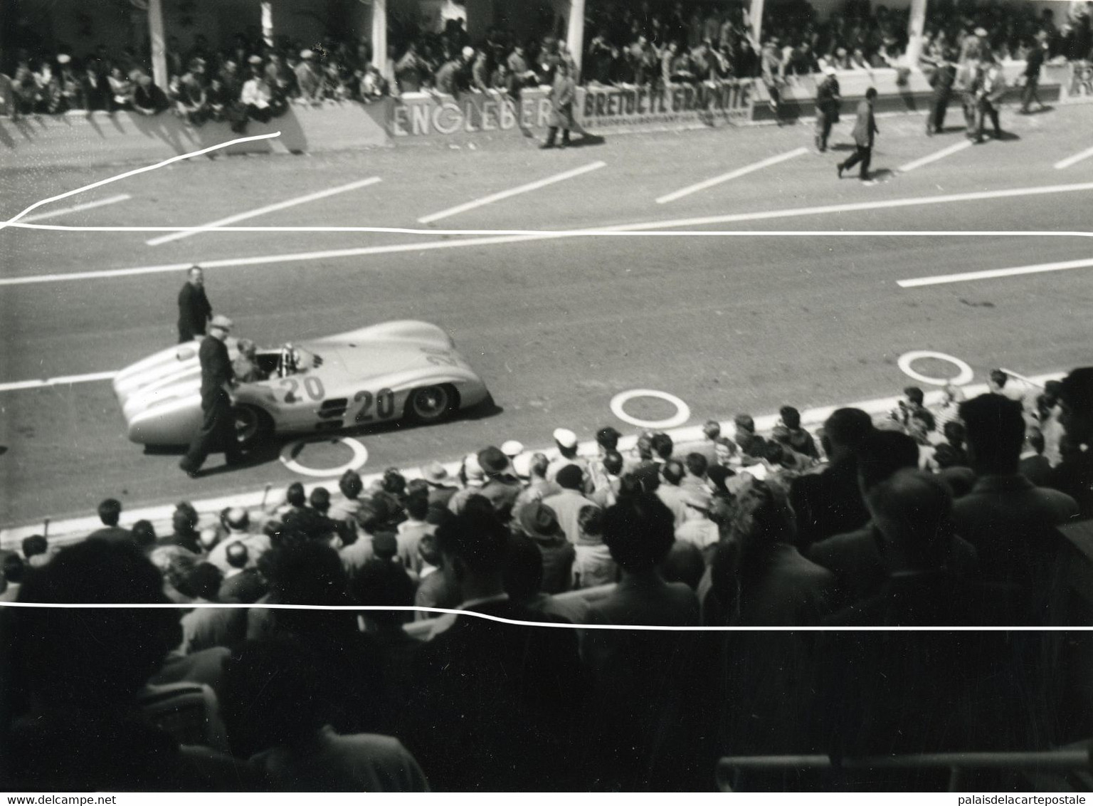 GUEUX 1958 TIRAGE MODERNE D APRES PLAQUES PHOTOS TRAIT ANTIE COPIE FANGIO - Car Racing - F1