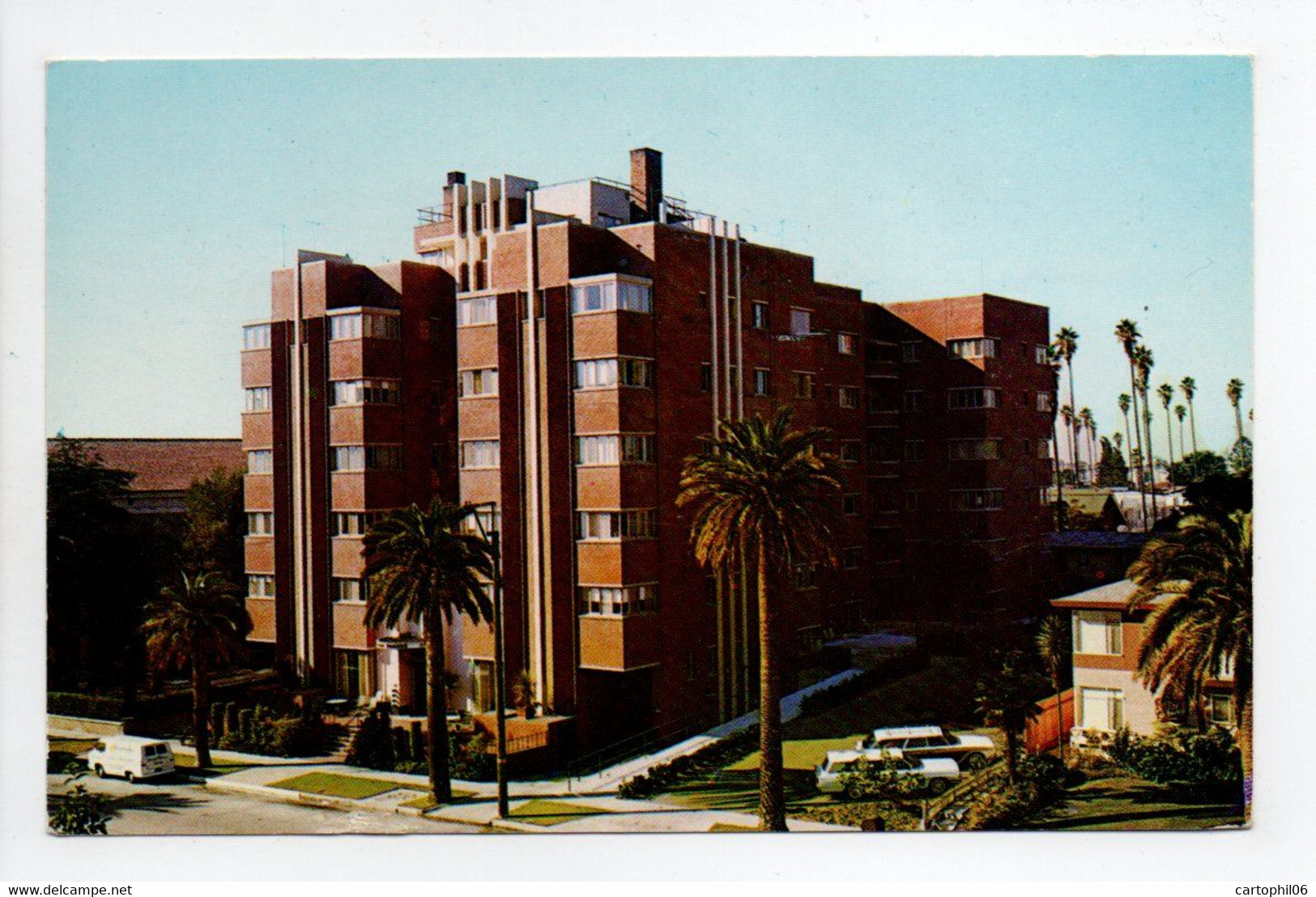 - CPSM BETHANY TOWERS IN HOLLYWOOD 1963 (USA / California) - 1745 N. GRAMERCY PLACE - - Los Angeles