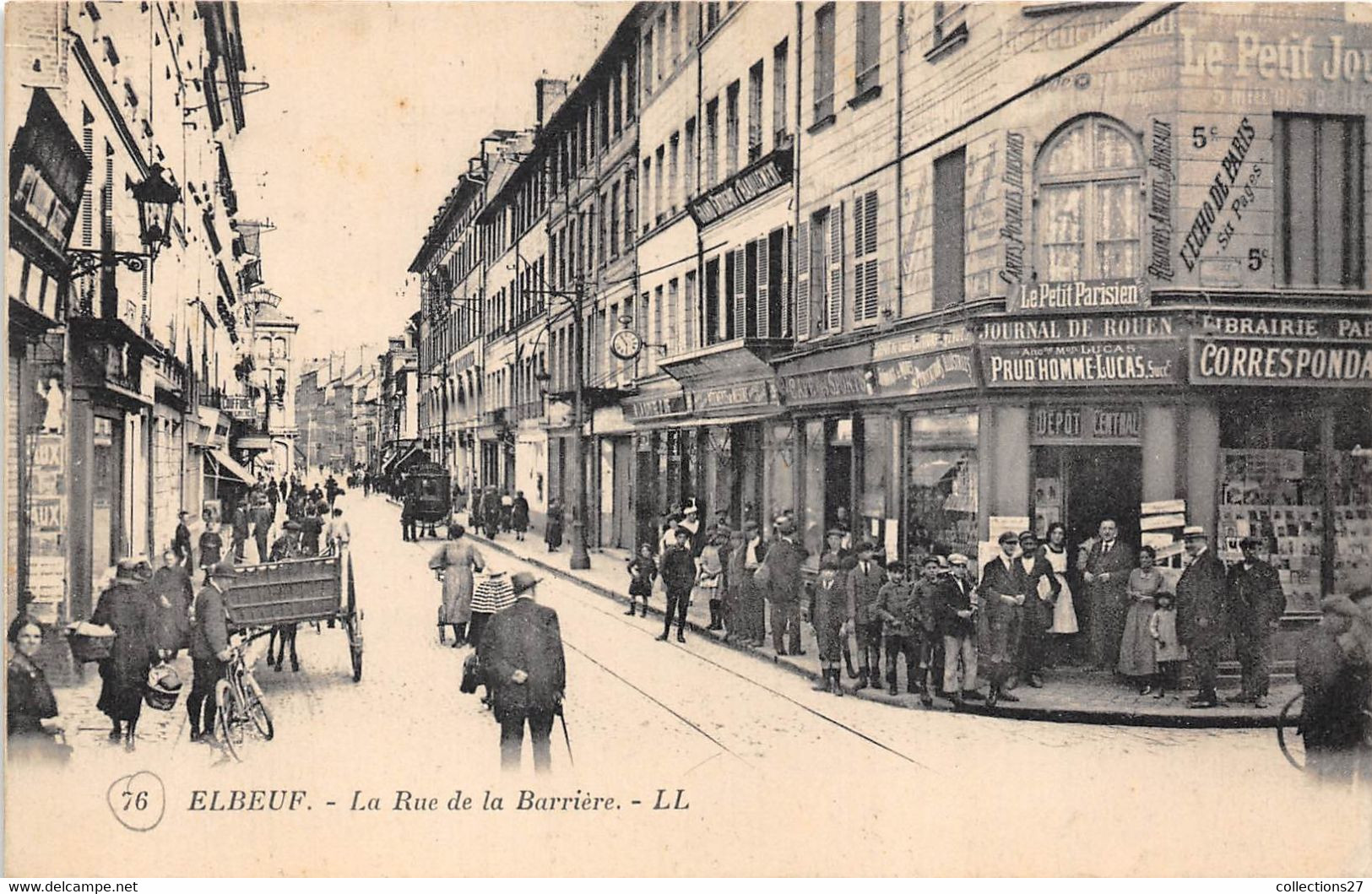 76-ELBEUF- LA RUE DE LA BARRIERE - Elbeuf