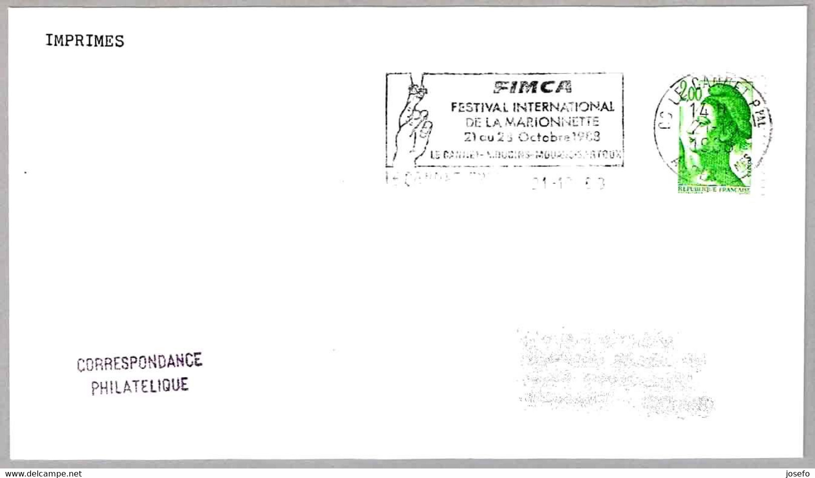 FESTIVAL INTERNACIONAL DE MARIONETAS  - International Puppet Festival. Le Cannet 1988 - Marionetten