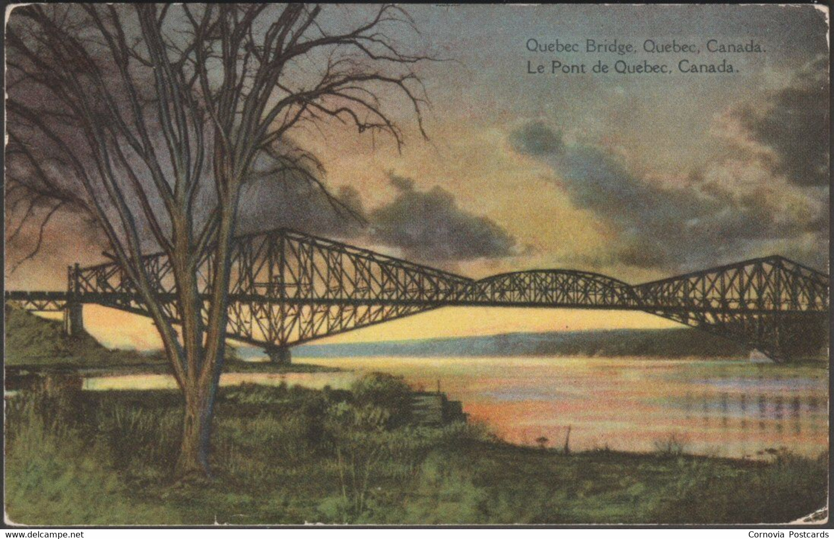 Quebec Bridge, Quebec, 1931 - PC&GC Co Postcard - Québec - Sainte-Foy-Sillery