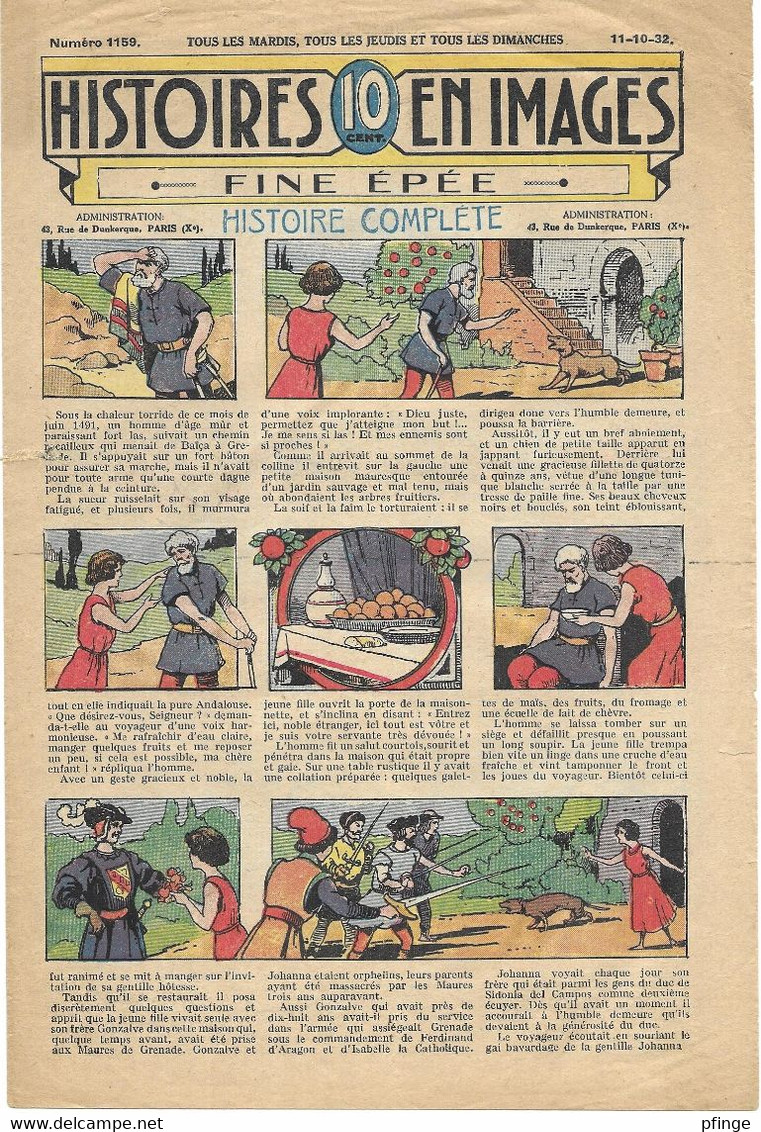 Fillette N°1159 Du 8 Juin 1930 - Fillette