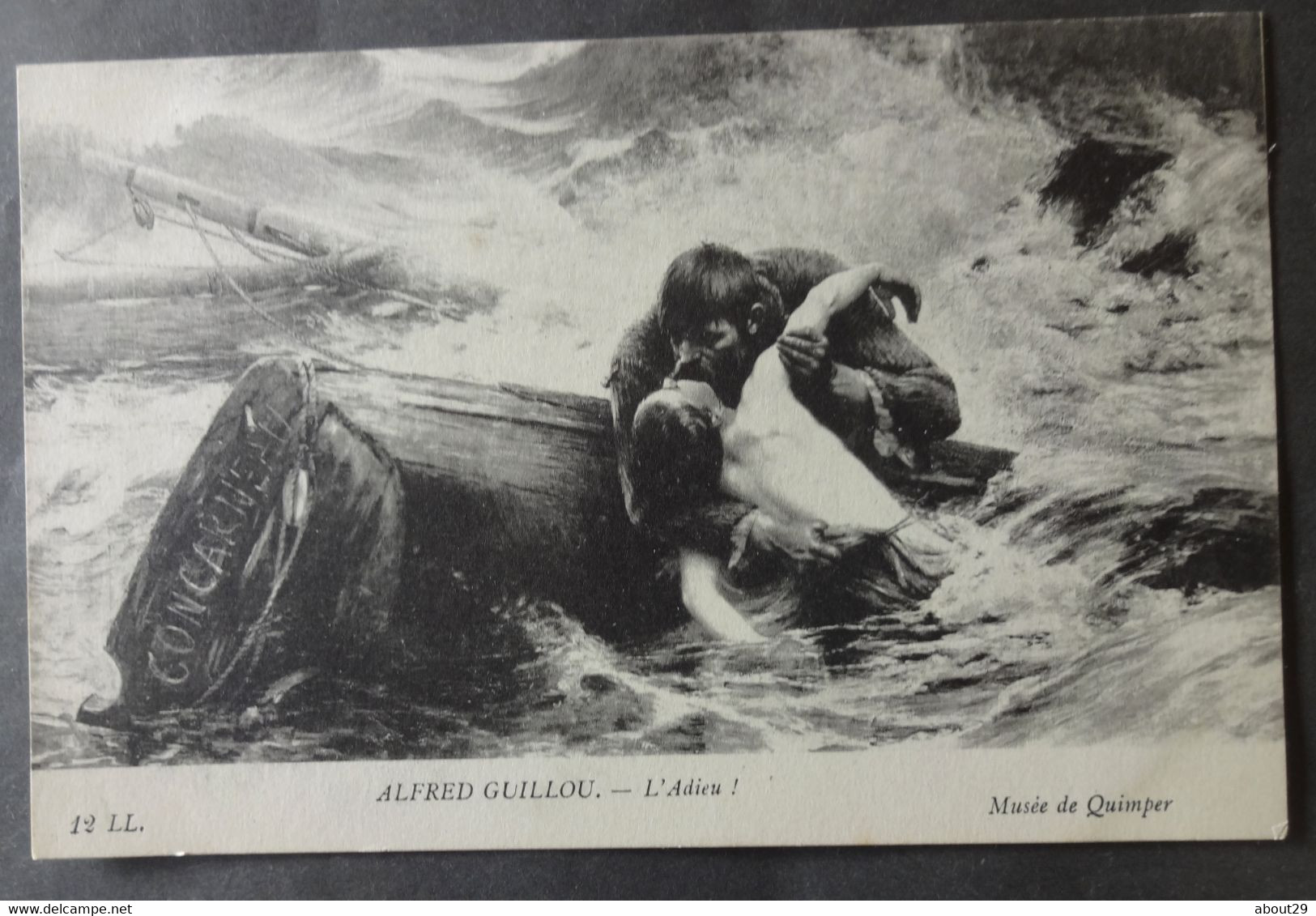 CPA 29 QUIMPER - Musée - Peinture D'Alfred Guillou - L'Adieu - LL 12 - Réf. B 292 - Quimper