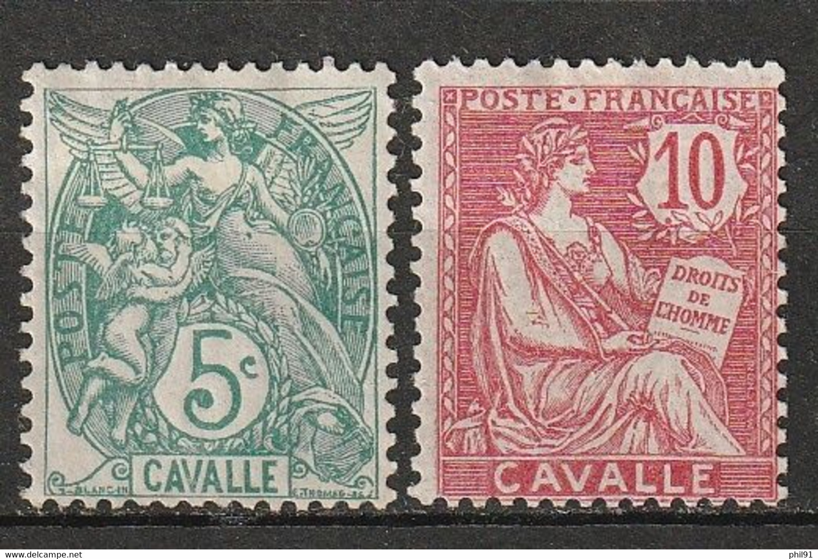 CAVALLE      N° Y&T  10 Et 11  * - Unused Stamps