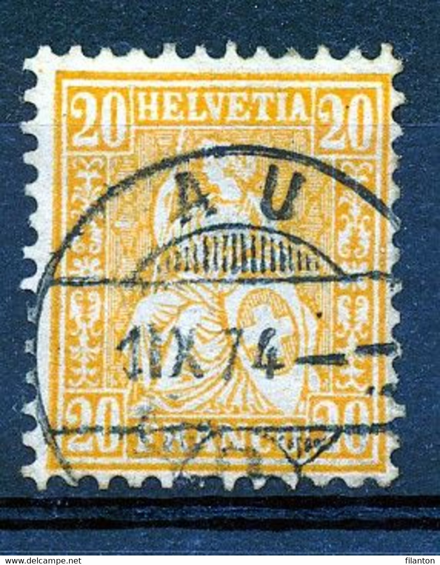 HELVETIA - Mi Nr 24 -  "AU" - (ref. 3421) - Gebruikt