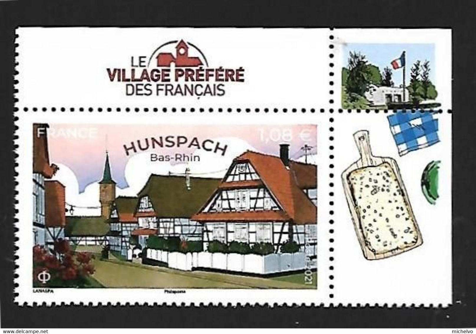 France 2021 - Hunspach (Bas-Rhin) - Village Préféré Des Français En 2020 ** - Unused Stamps