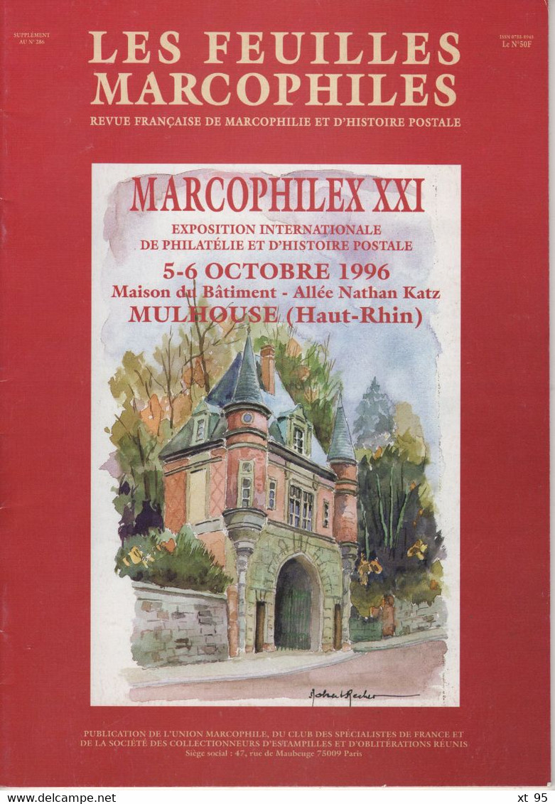 Les Feuilles Marcophiles - Marcophilex XXI - Mulhouse - Frais De Port 2€ - Filatelie En Postgeschiedenis