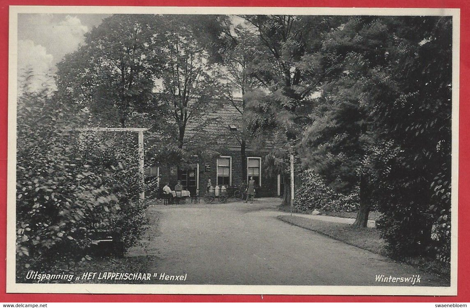 NL.- Winterswijk, Uitspanning - HET LAPPENSCHAAR - HENXEL. Uitgave Boekhandel G.J. Albrecht. Foto J.H. Te Hofstee. - Winterswijk