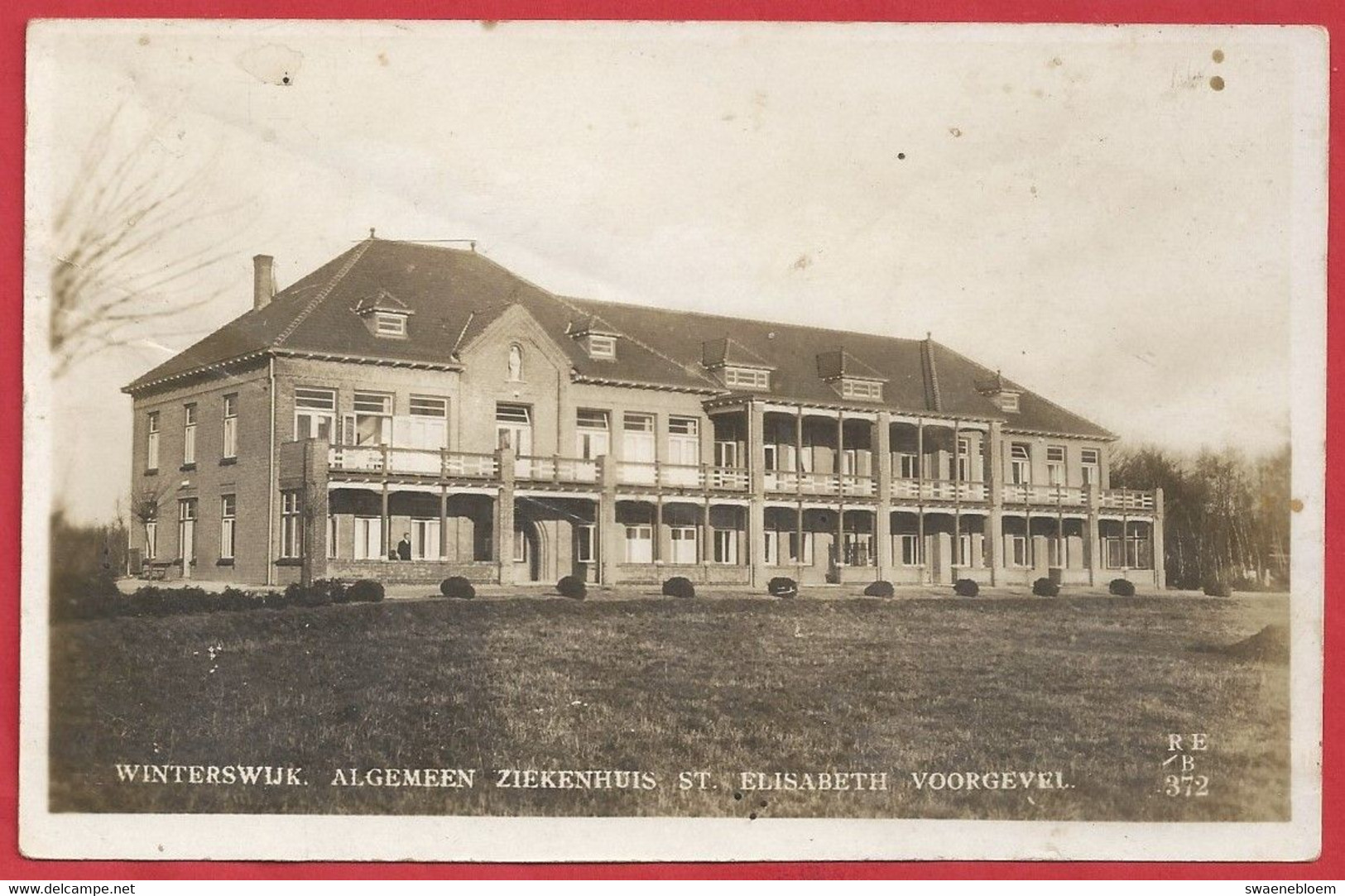 NL.- Winterswijk, Algemeen Ziekenhuis - St. ELISABETH -. Voorgevel. 1945 - Winterswijk