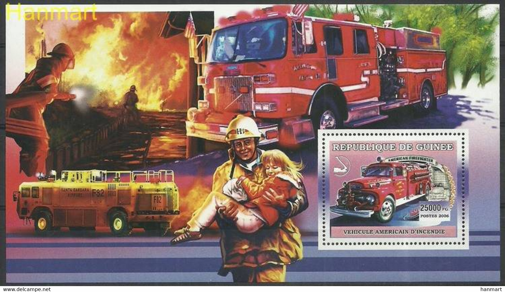 Guinea 2006 Mi Block1066 MNH  (ZS5 GURbl1066) - Brandweer