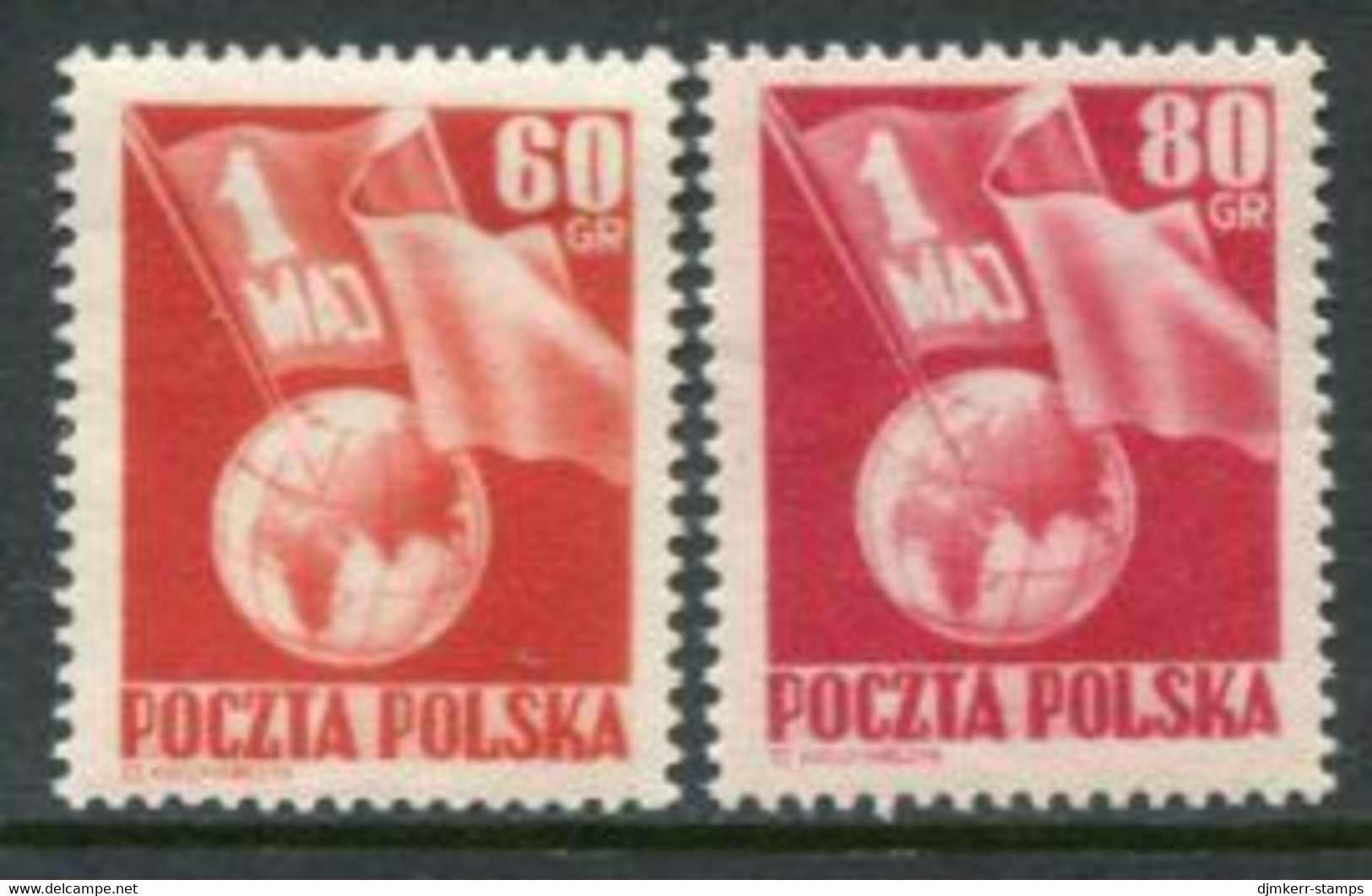 POLAND 1953 Labour Day MNH / **.  Michel 797-98 - Unused Stamps